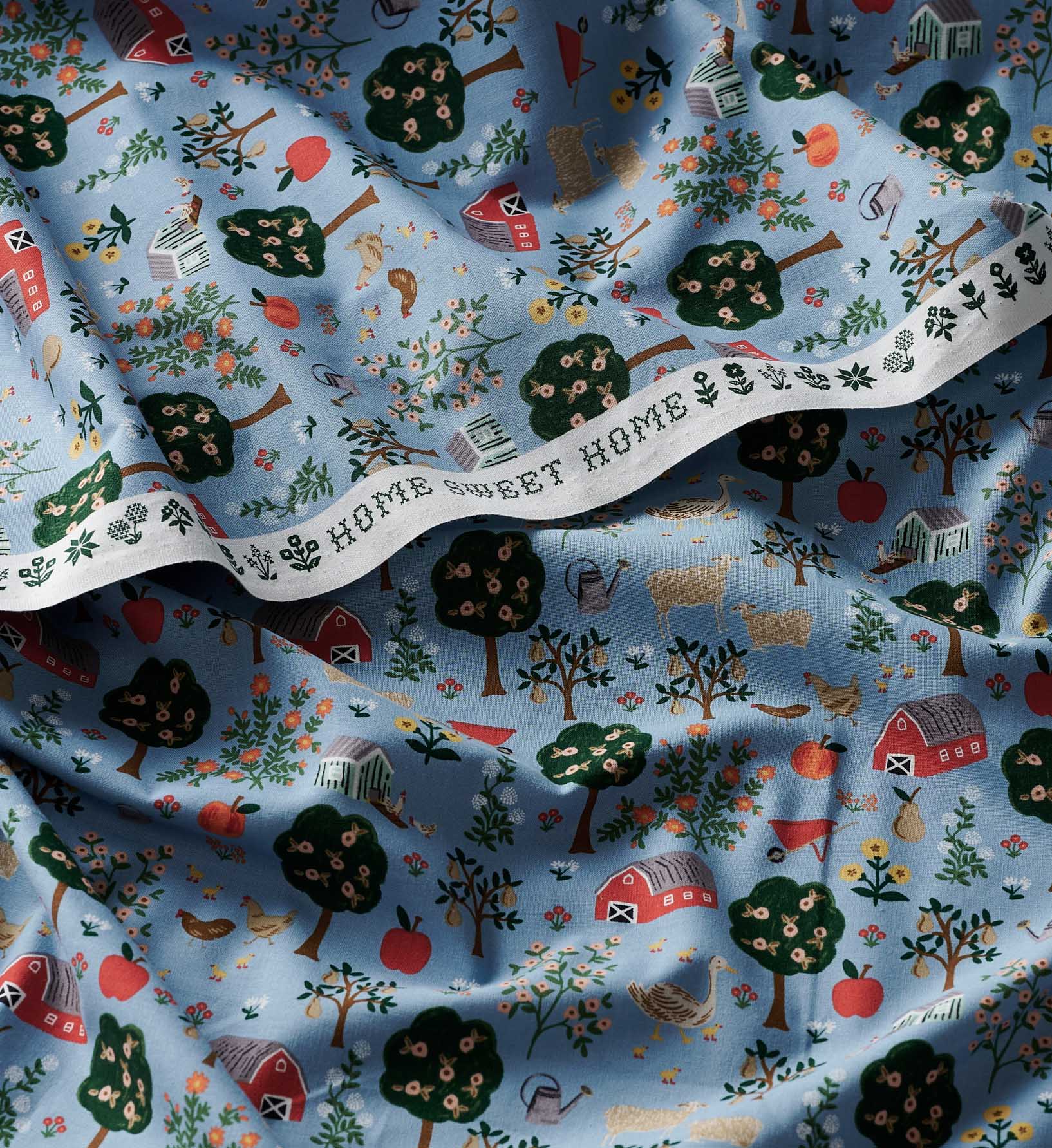 Farmhouse Cotton Fabric - Slate