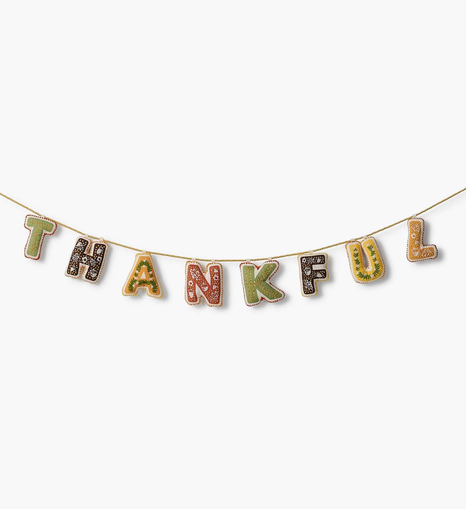 Embroidered Garland - Thankful Harvest