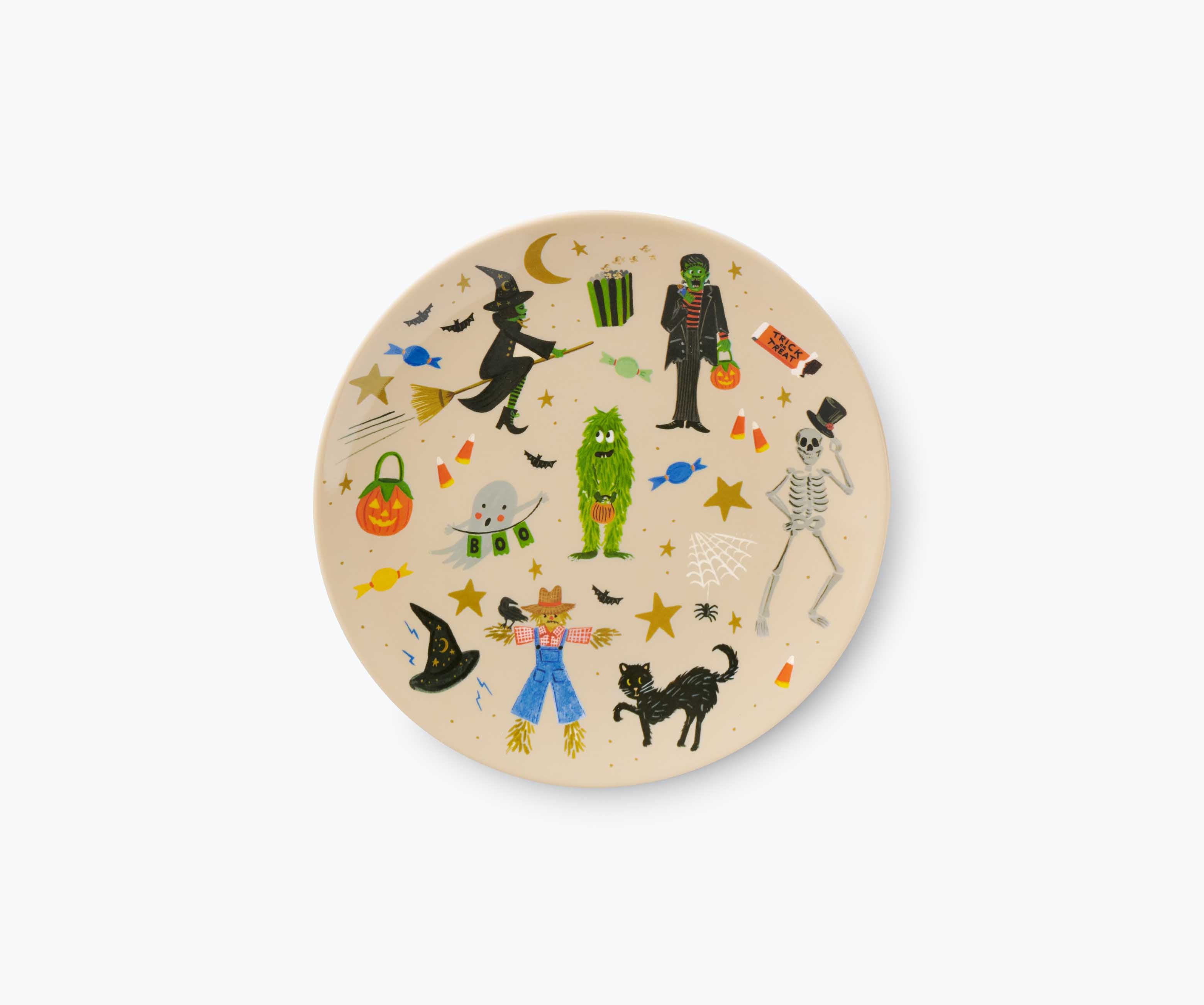 Melamine Assorted Dessert Plates - Halloween Parade