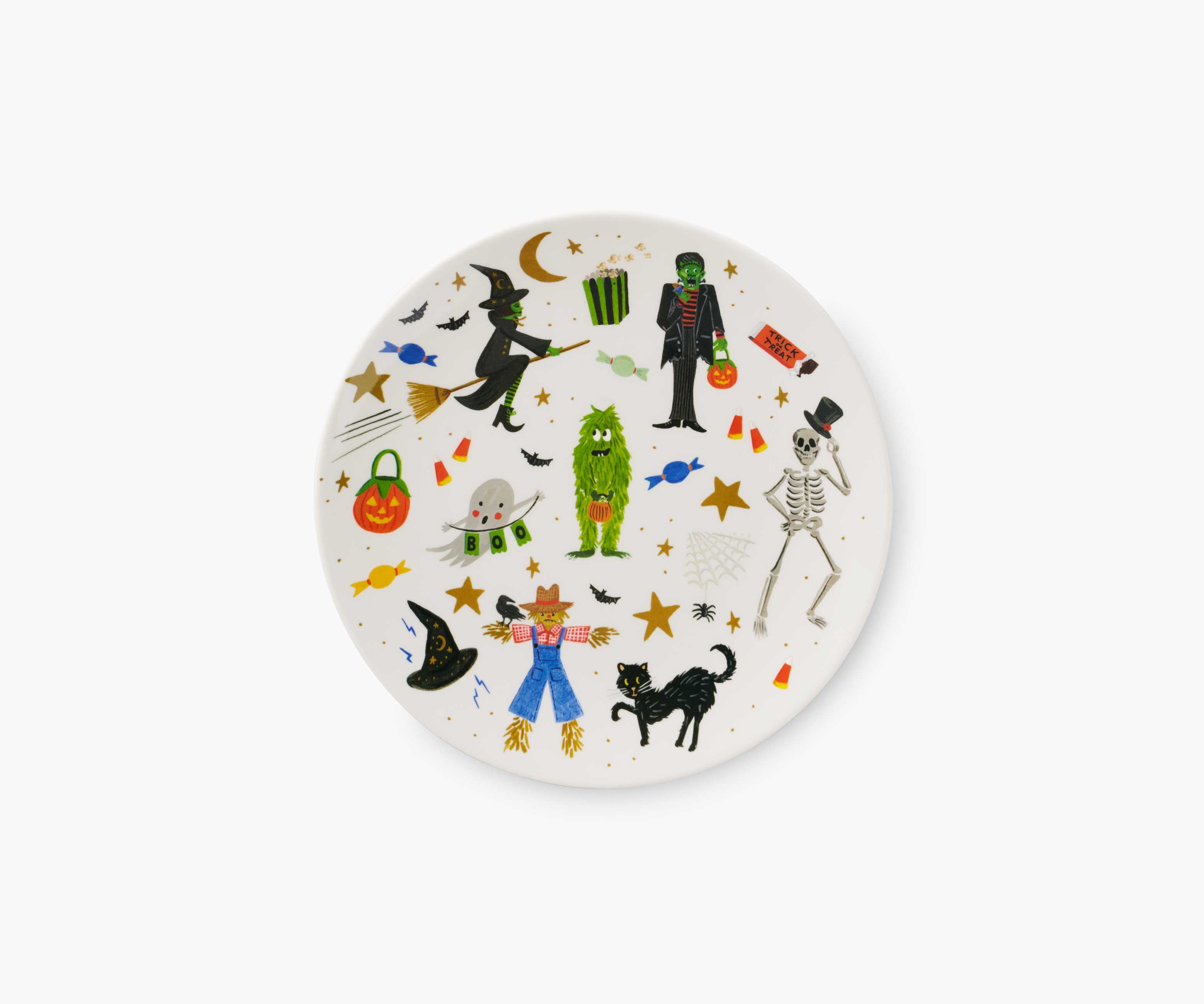 Melamine Assorted Dessert Plates - Halloween Parade