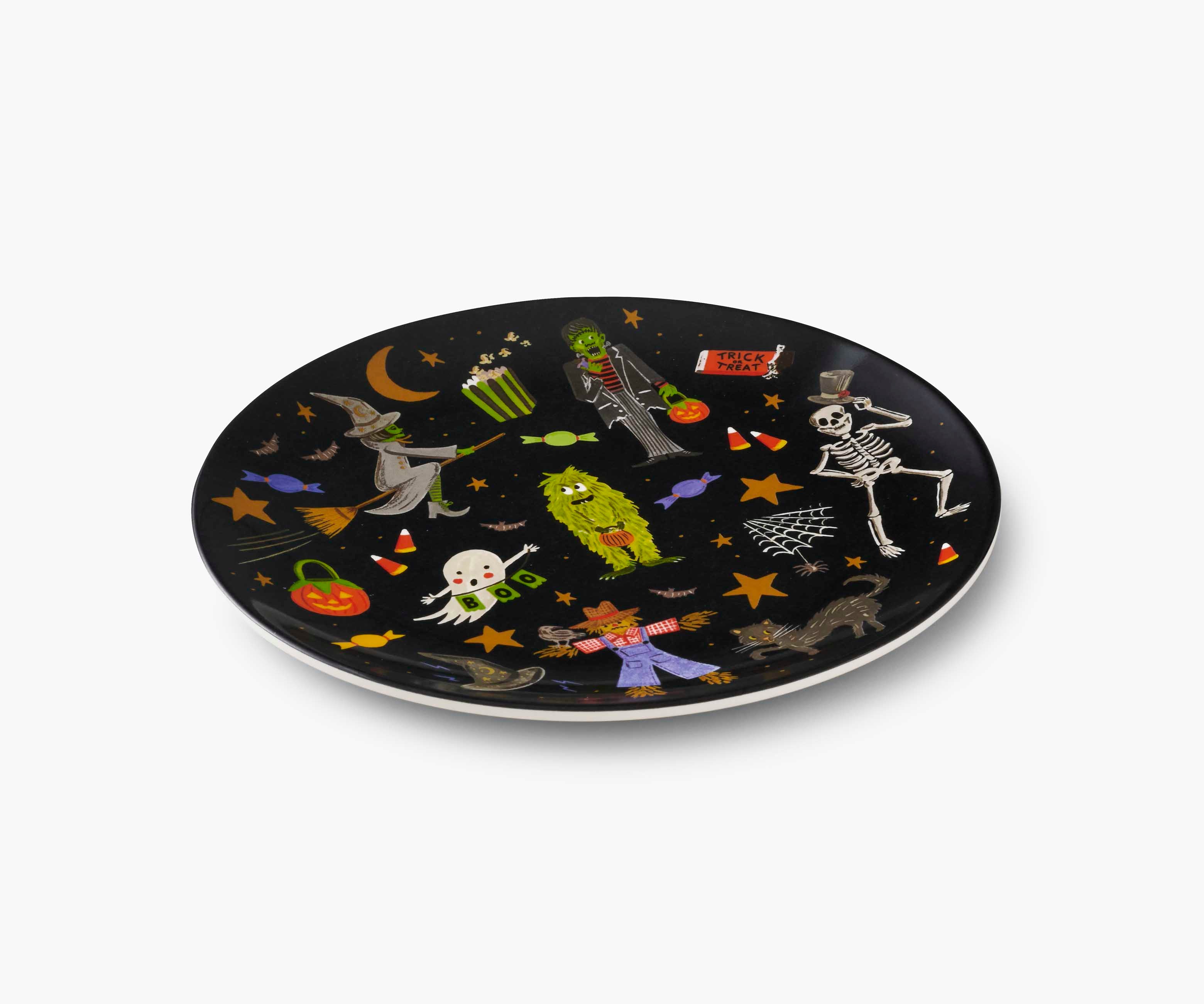 Melamine Assorted Dessert Plates - Halloween Parade
