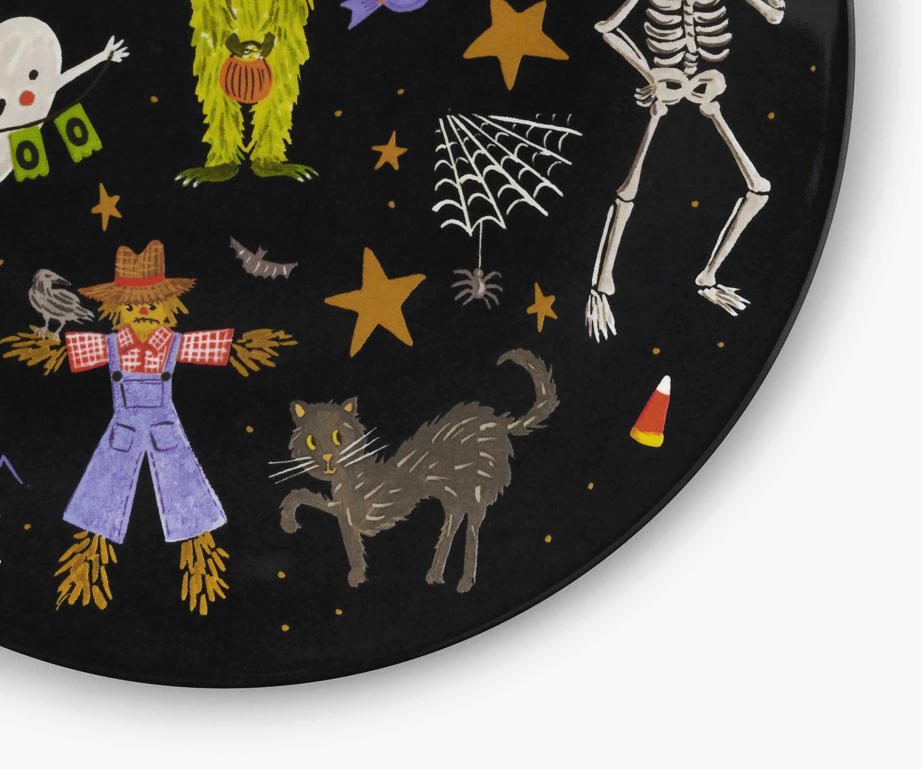 Melamine Assorted Dessert Plates - Halloween Parade
