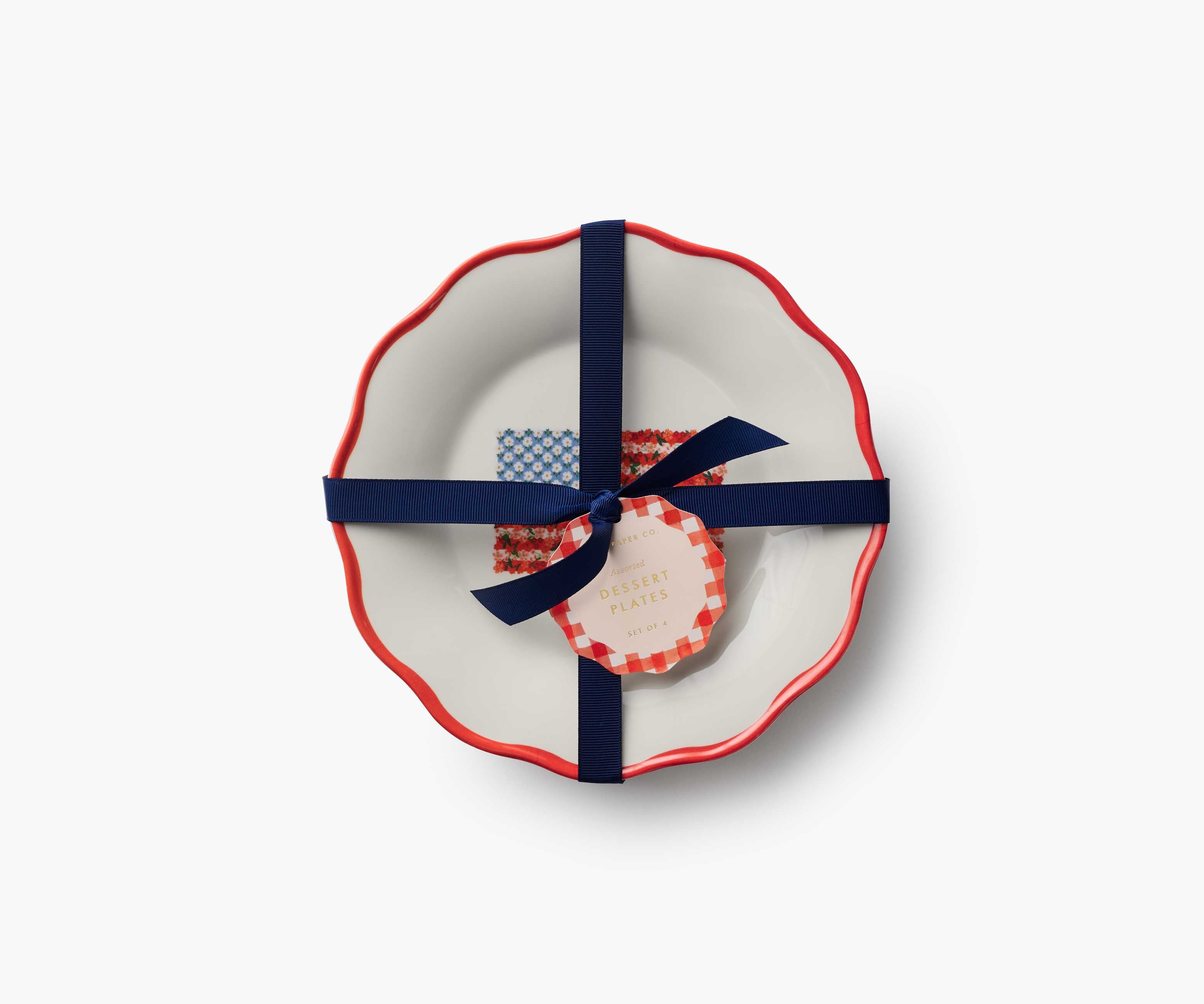 Melamine Assorted Dessert Plates - Americana