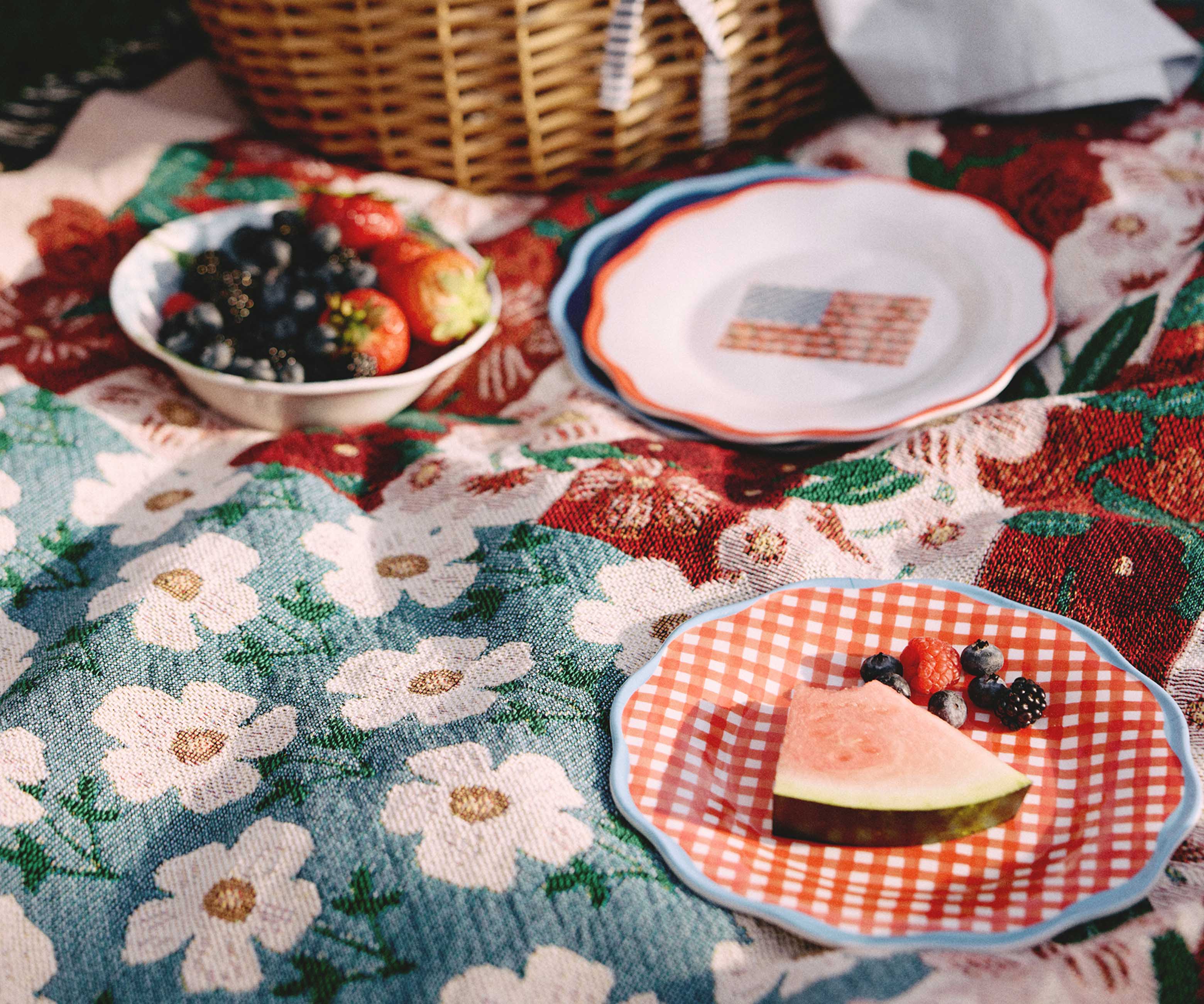 Melamine Assorted Dessert Plates - Americana