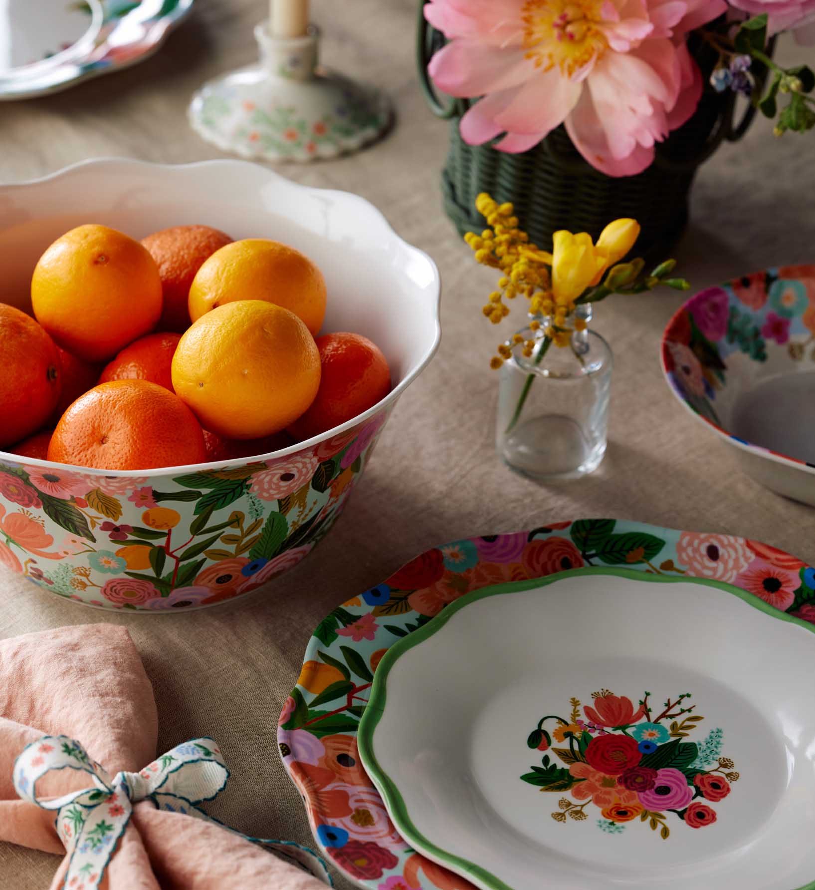 Melamine Serving Bowl - Garden Party