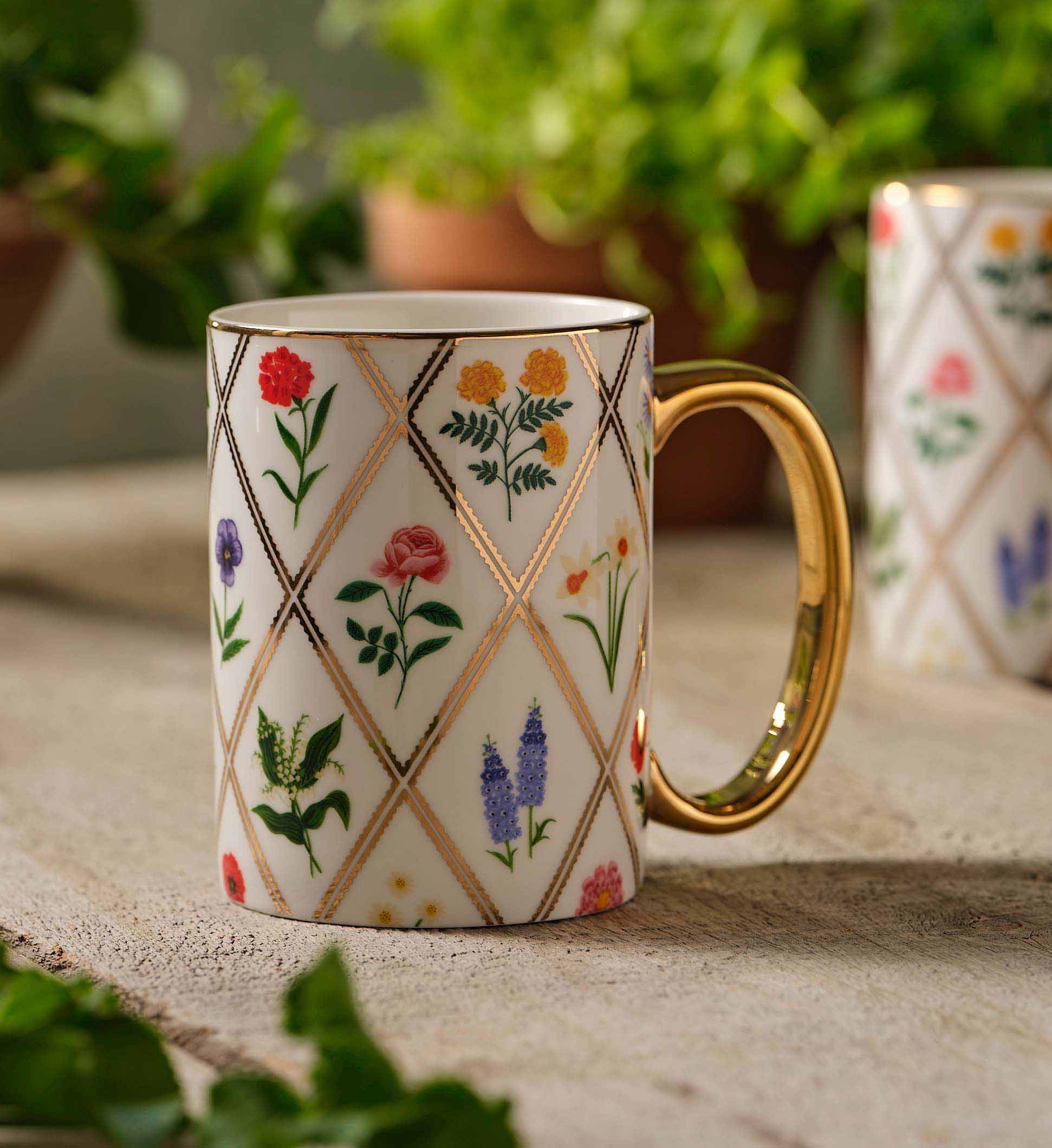 Porcelain Mug - Garden Study
