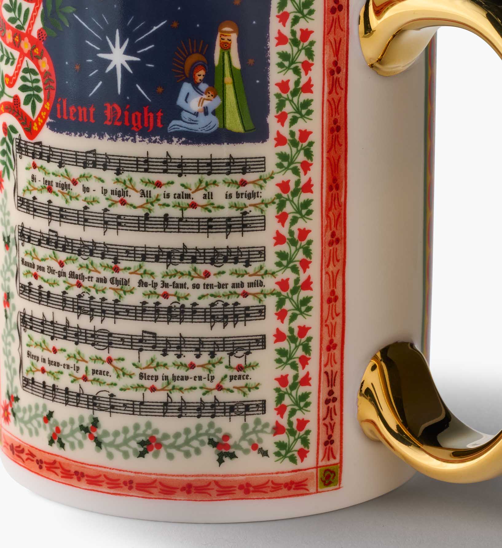 Holiday Porcelain Mug - Christmas Carols