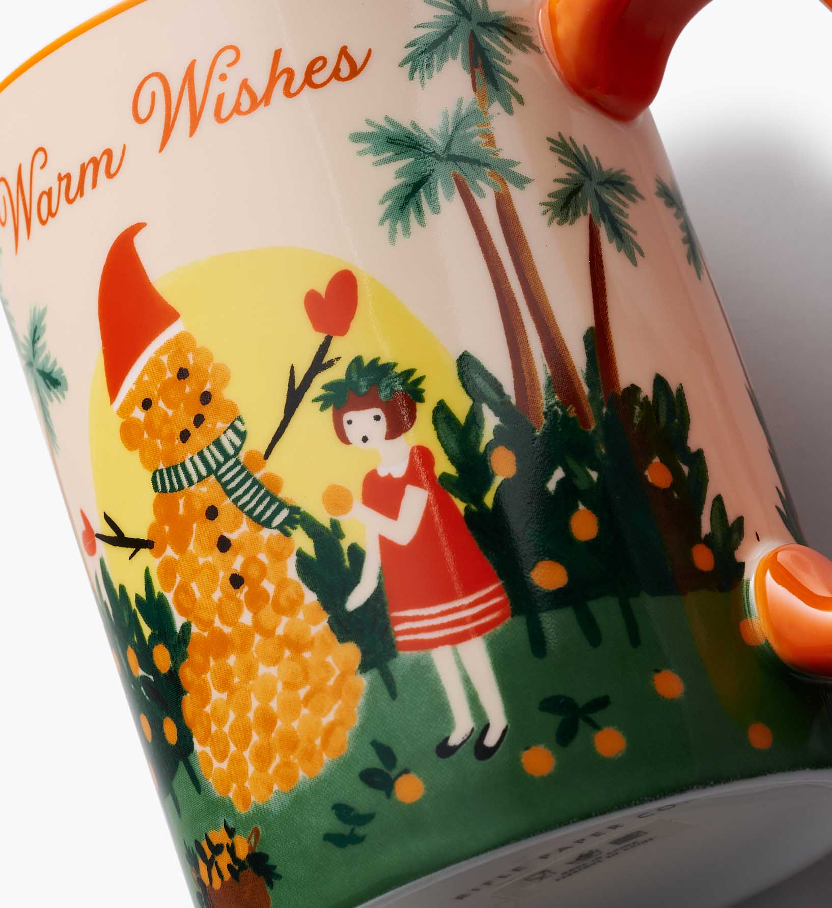 Holiday Porcelain Mug - Warm Wishes