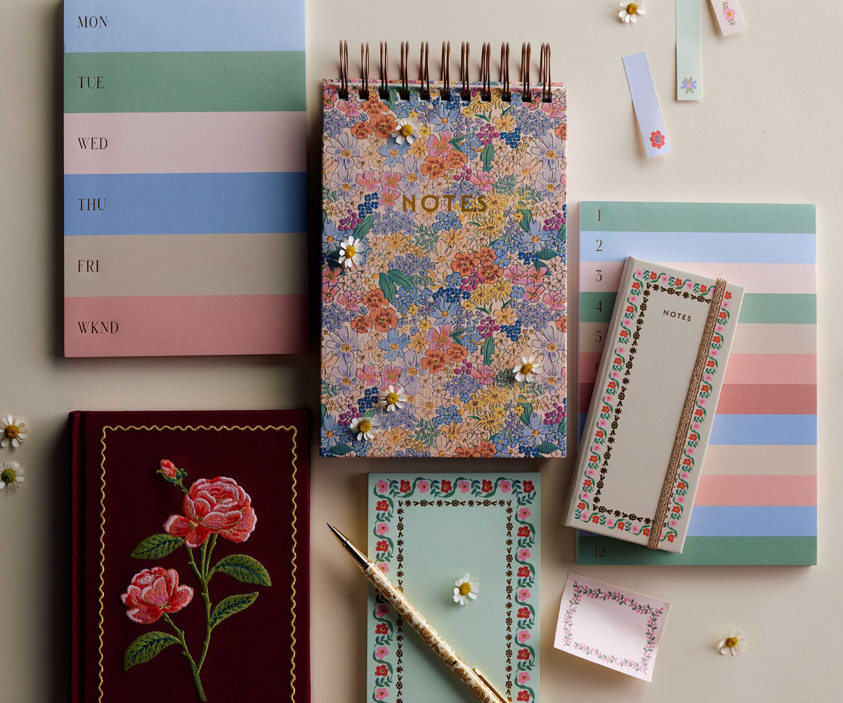 Notepad Riffle Paper Delphine Blank Illustrated Notepad | Rifle Paper Co.