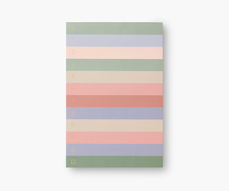 Muted Colorblock Numbered Memo Notepad | Rifle Paper Co.
