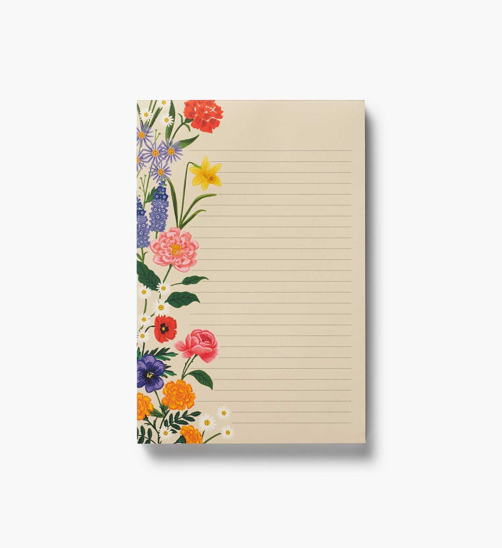 Wide Notepad Pattern Large Memo Notepad - Garden Study | Rifle Paper Co.