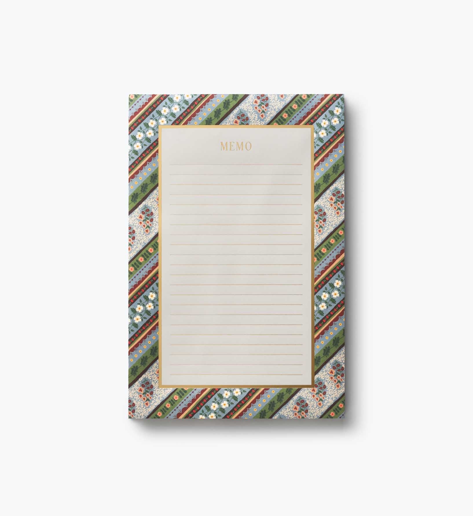 Large Memo Notepad - Paisley
