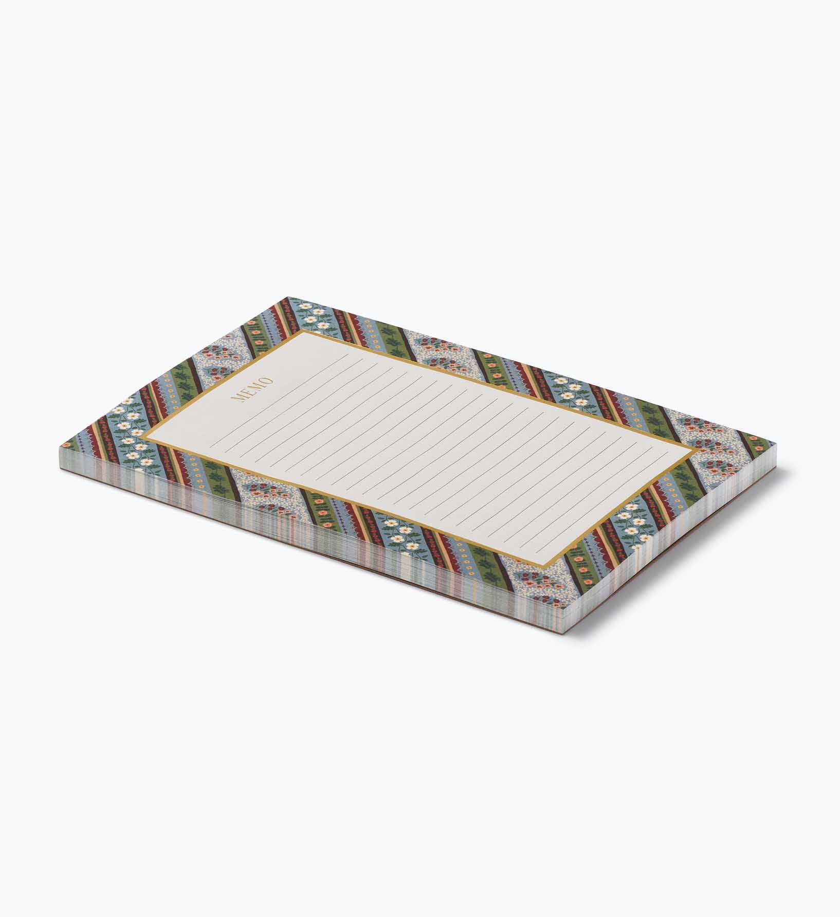 Large Memo Notepad - Paisley