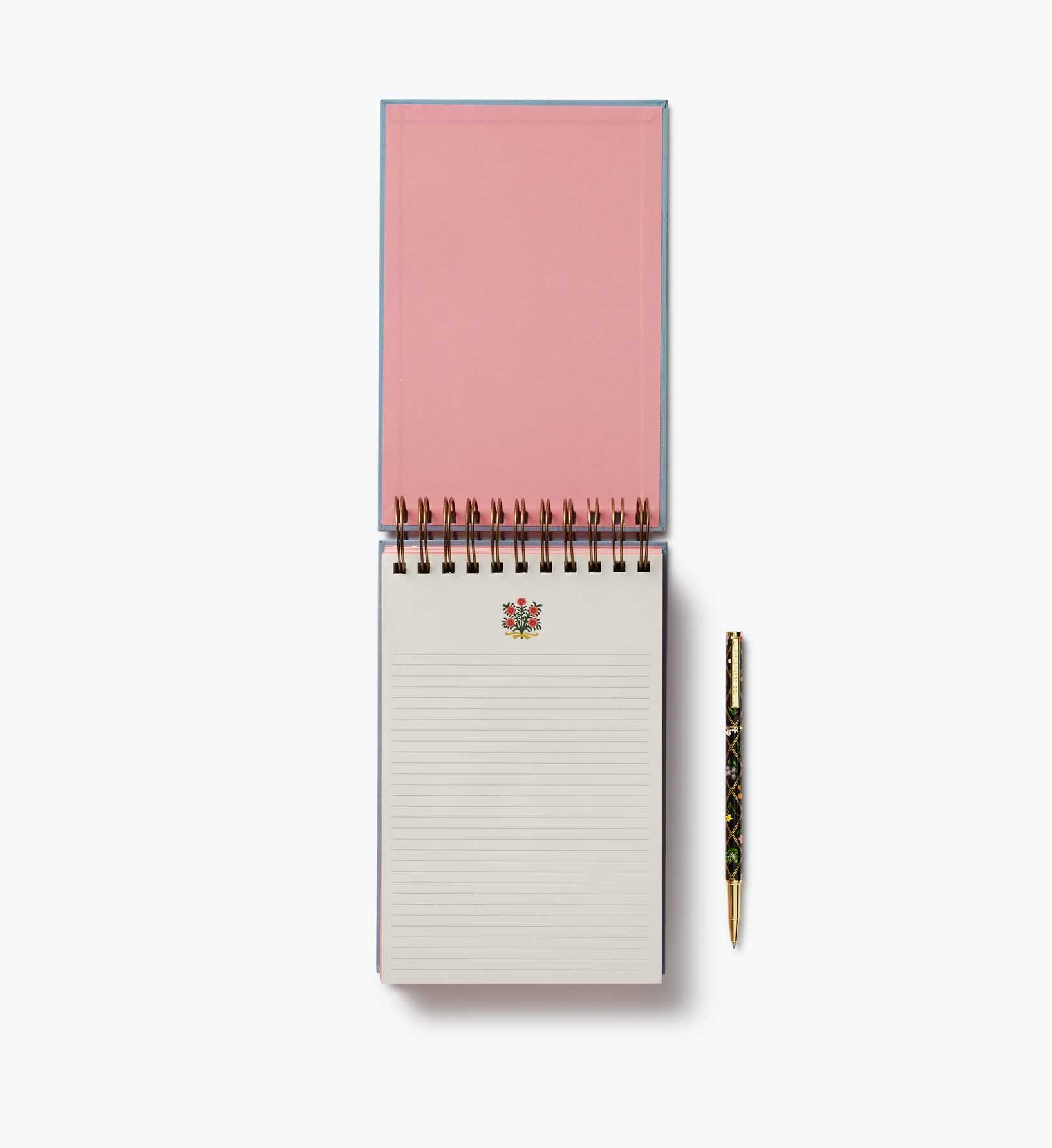 Desktop Spiral Notepad - Rosette