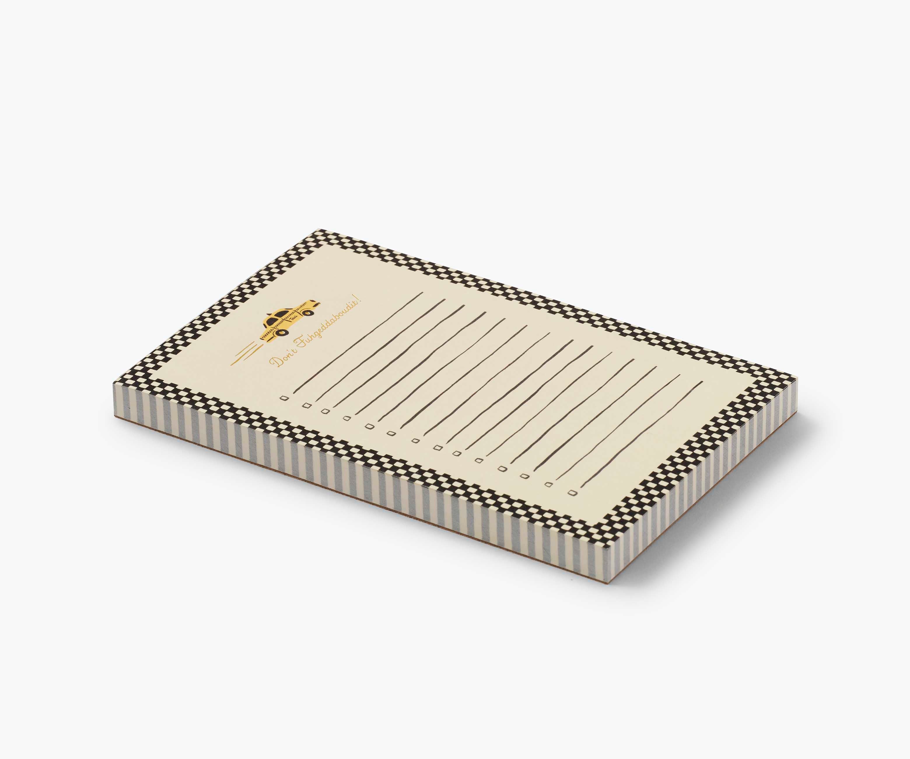 Checklist Notepad - Taxi