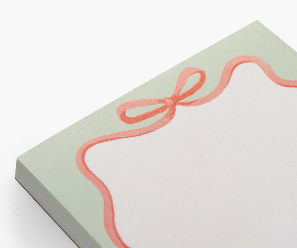 Blank Notepad with Ribbon Illustration | Rifle Paper Co.