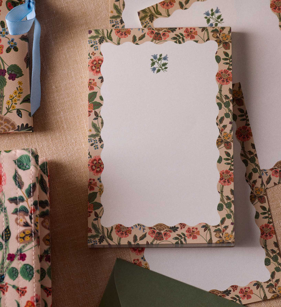 Paperblanks Notepad Gracie Floral Blank Notepad | Tear-Off | Rifle Paper Co.