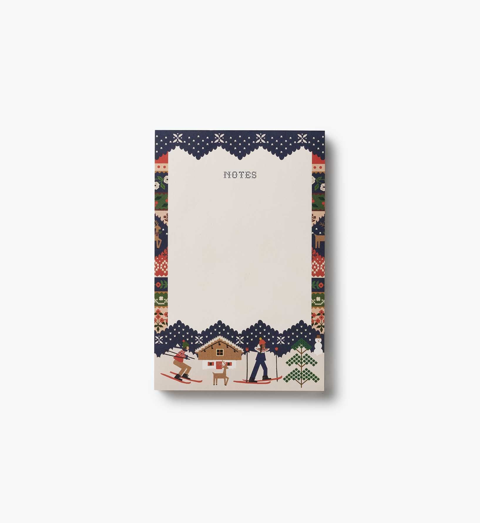 Holiday Notepad - Ski Chalet