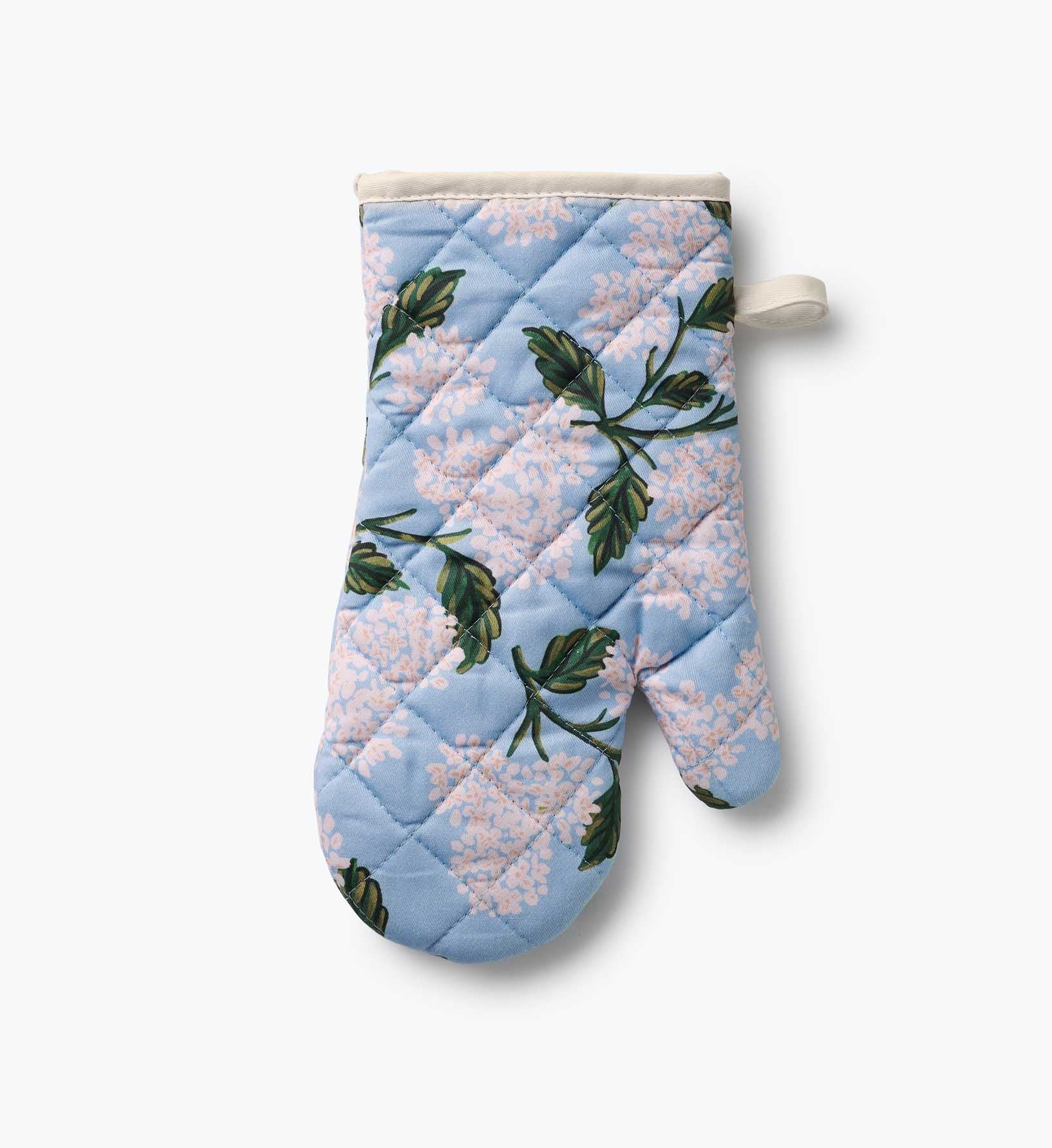 Oven Mitt - Hydrangea