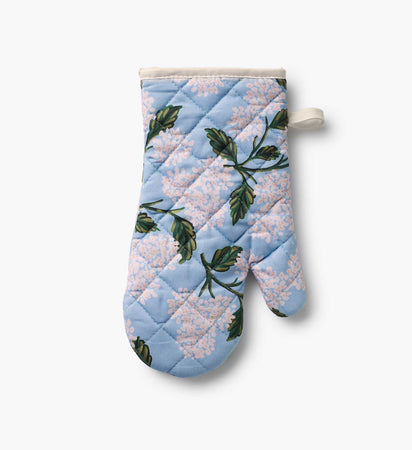 Hydrangea Quilted Oven Mitt | Rifle Paper Co.