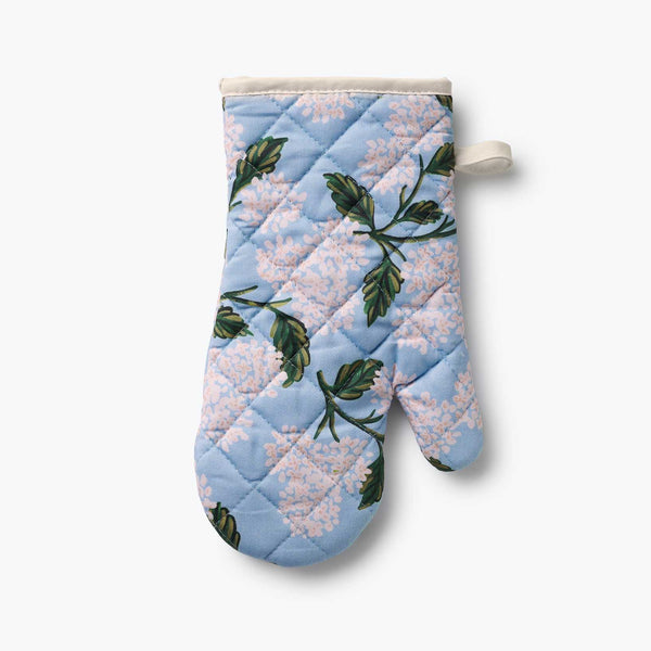 Hydrangea Quilted Oven Mitt | Rifle Paper Co.
