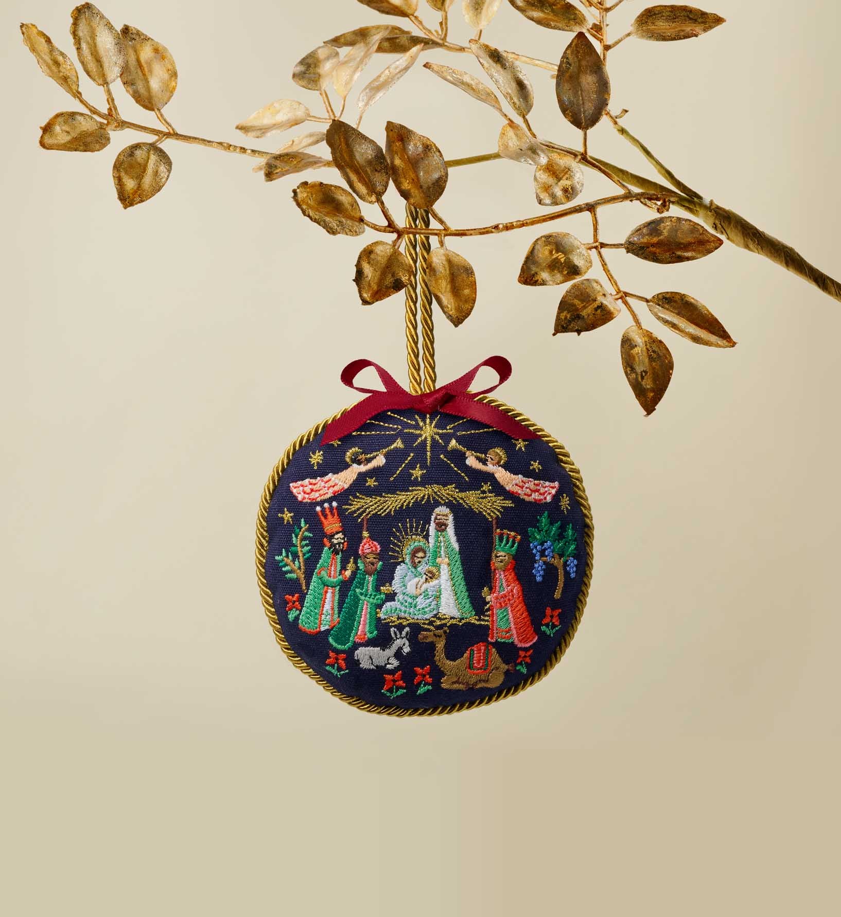 Embroidered Ornament - Nativity