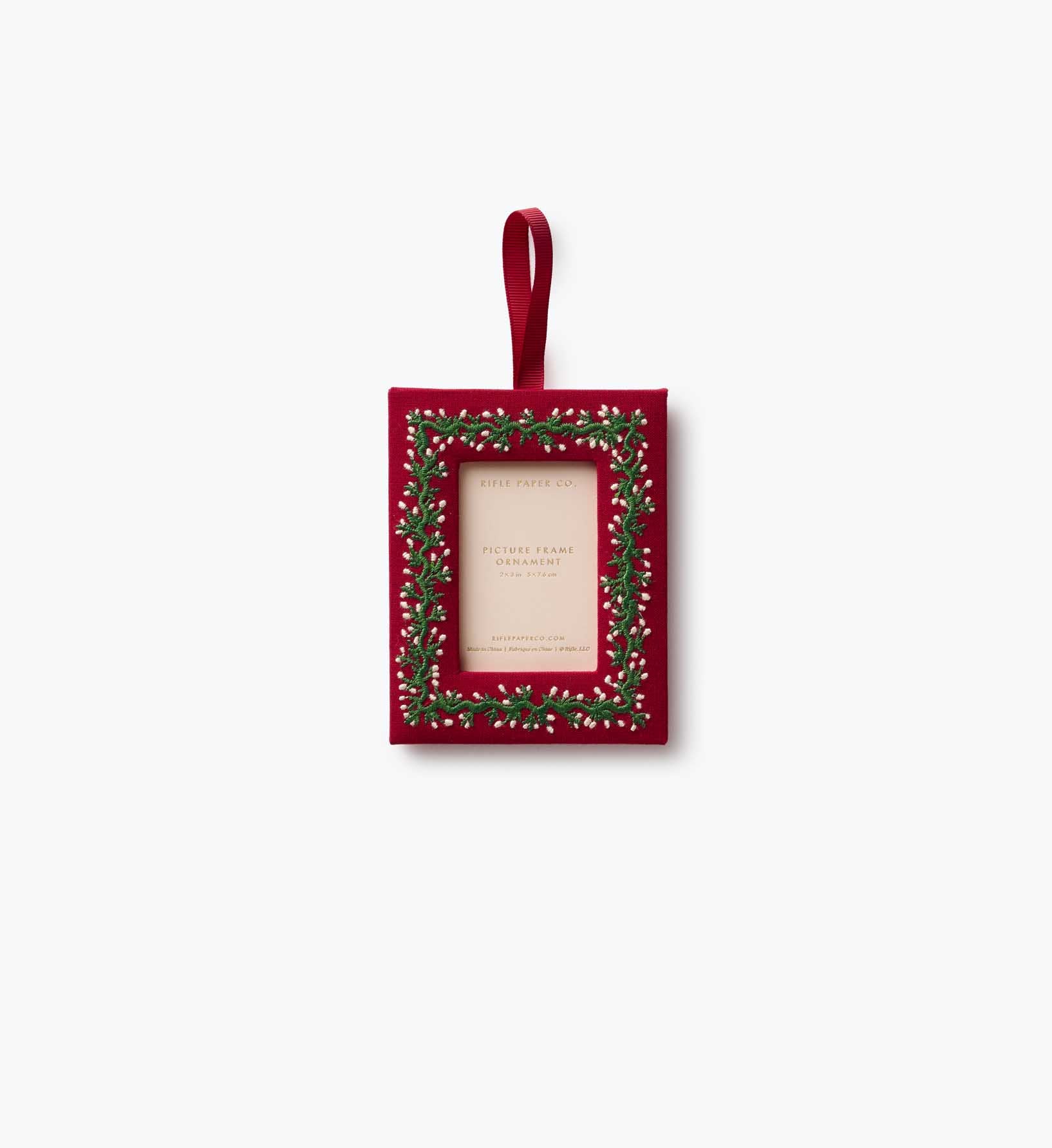 Embroidered Frame Ornament - Garland