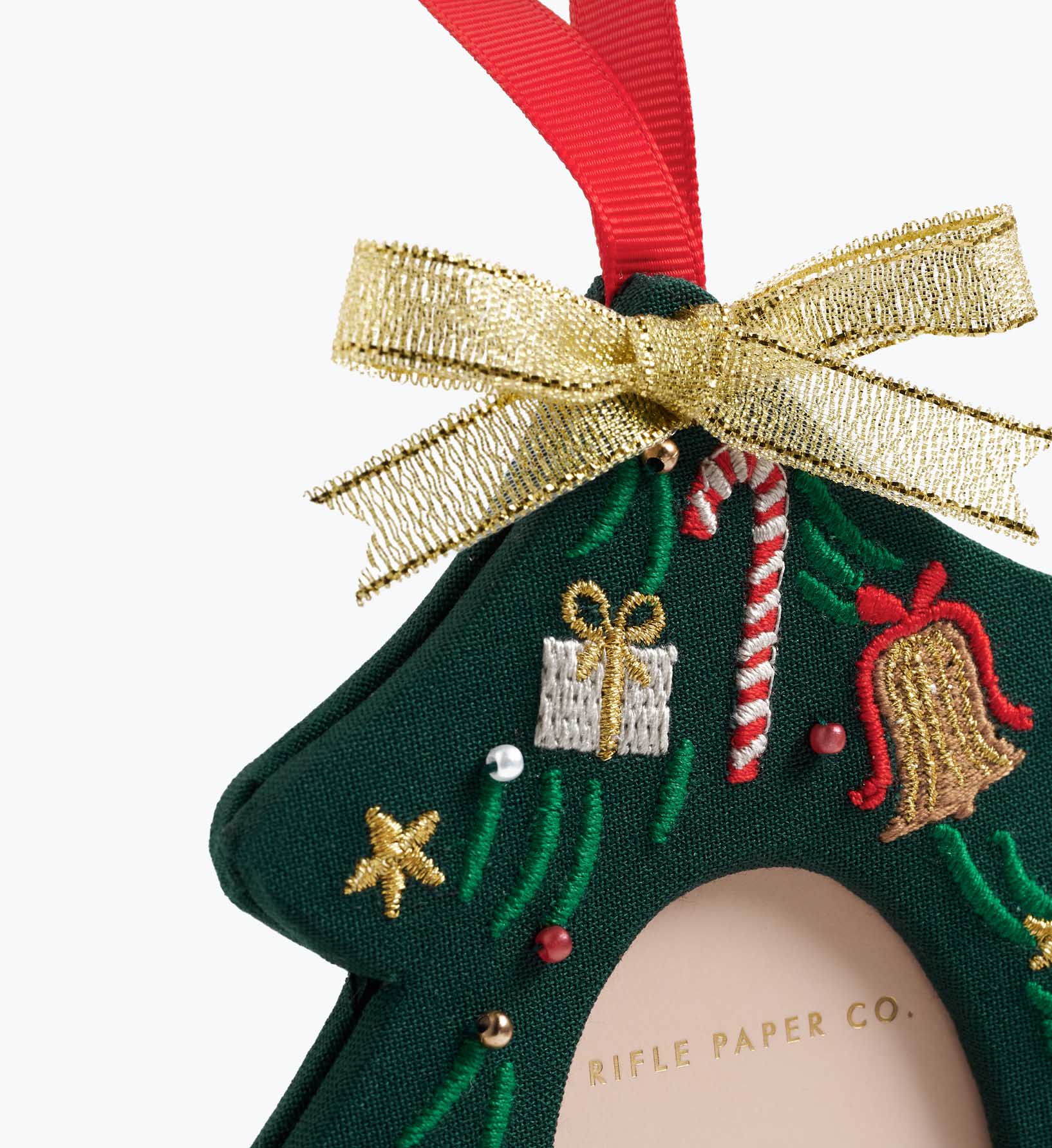 Embroidered Frame Ornament - Christmas Tree