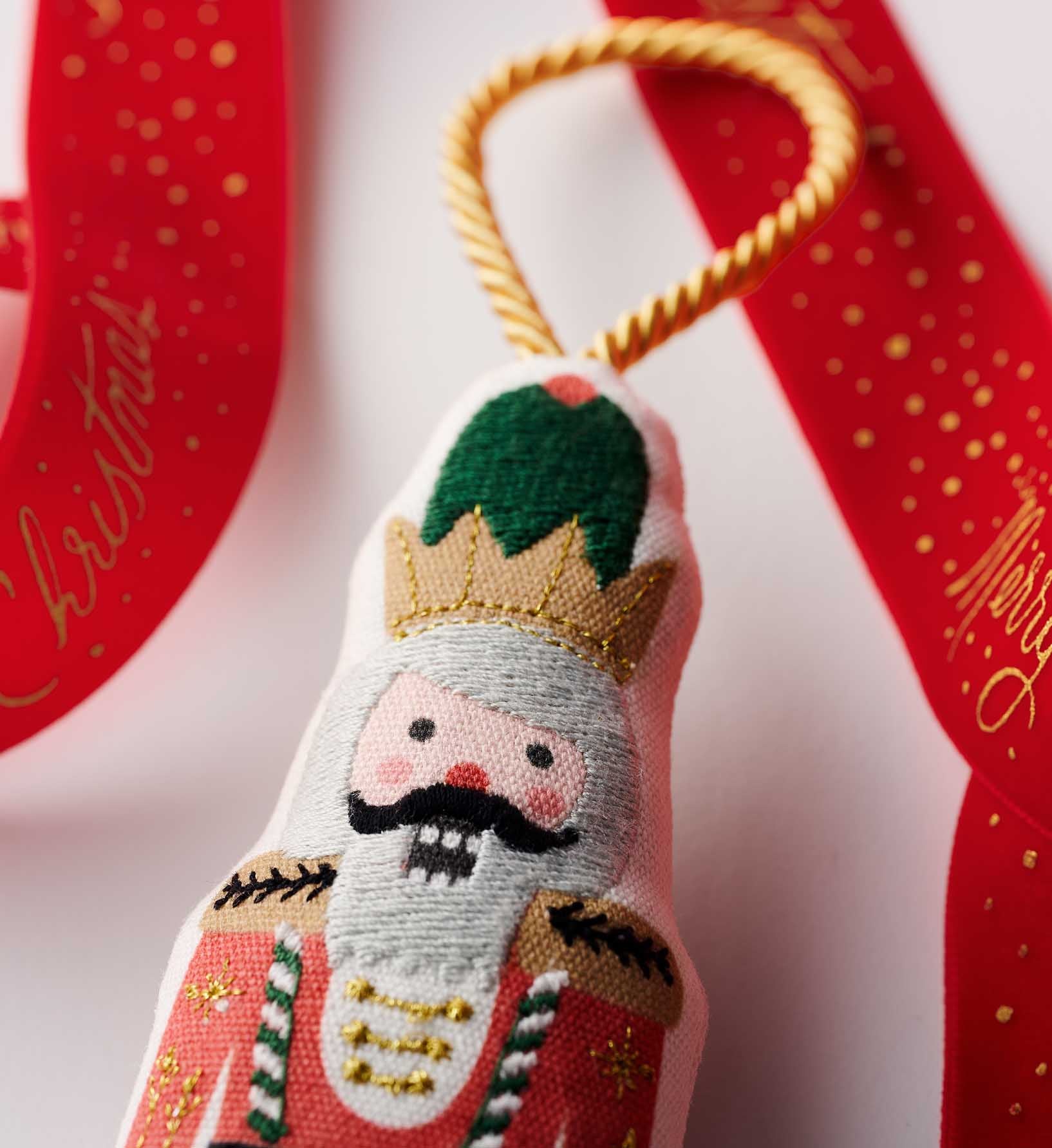 Embroidered Ornament - Nutcracker