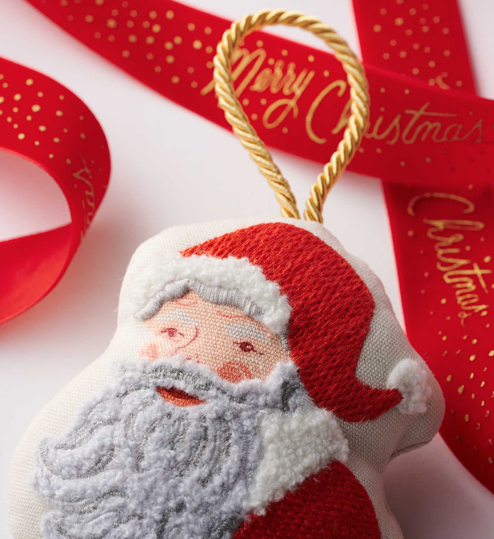 Embroidered Ornament - Santa