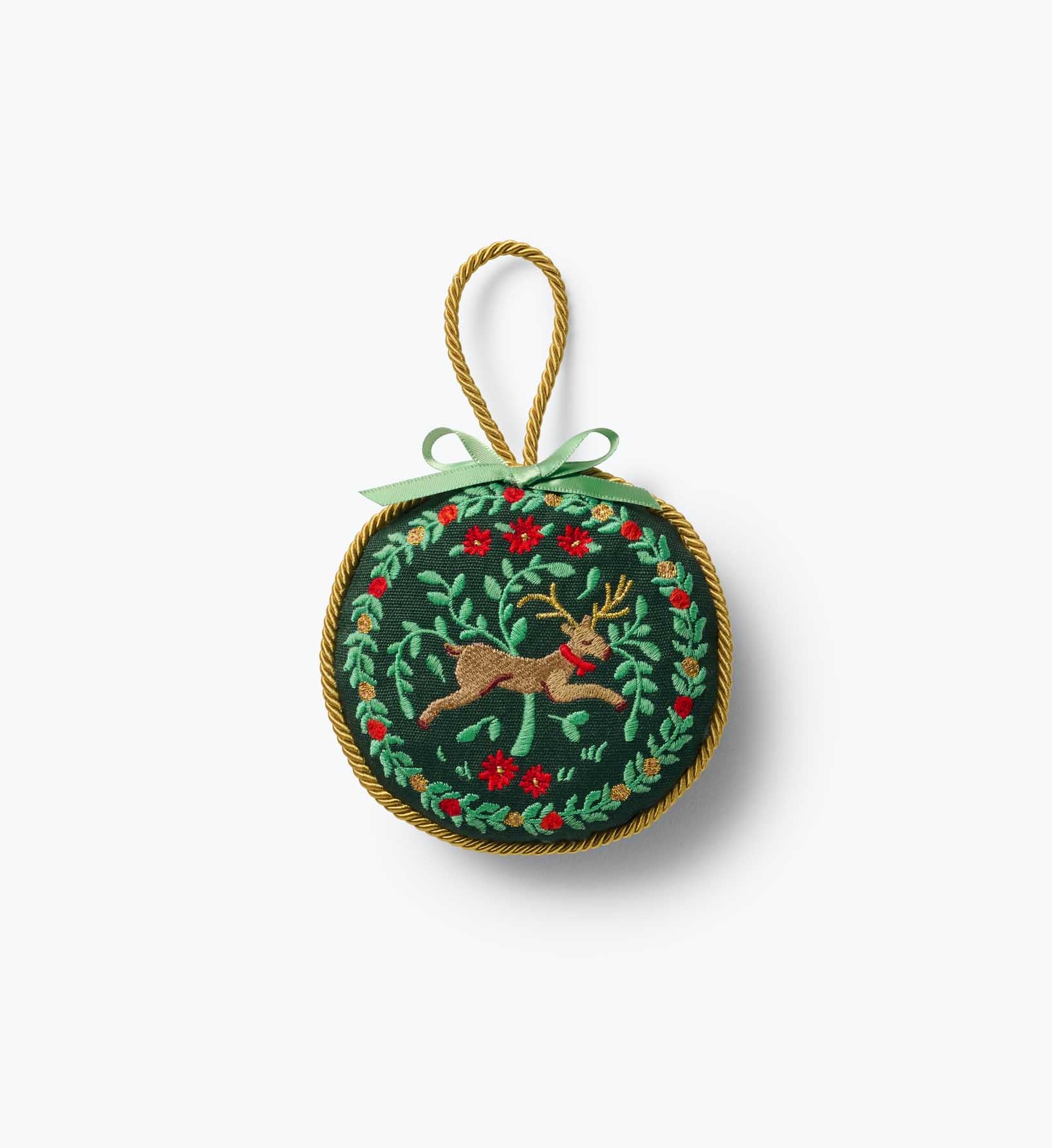 Embroidered Ornament Set - Christmastide