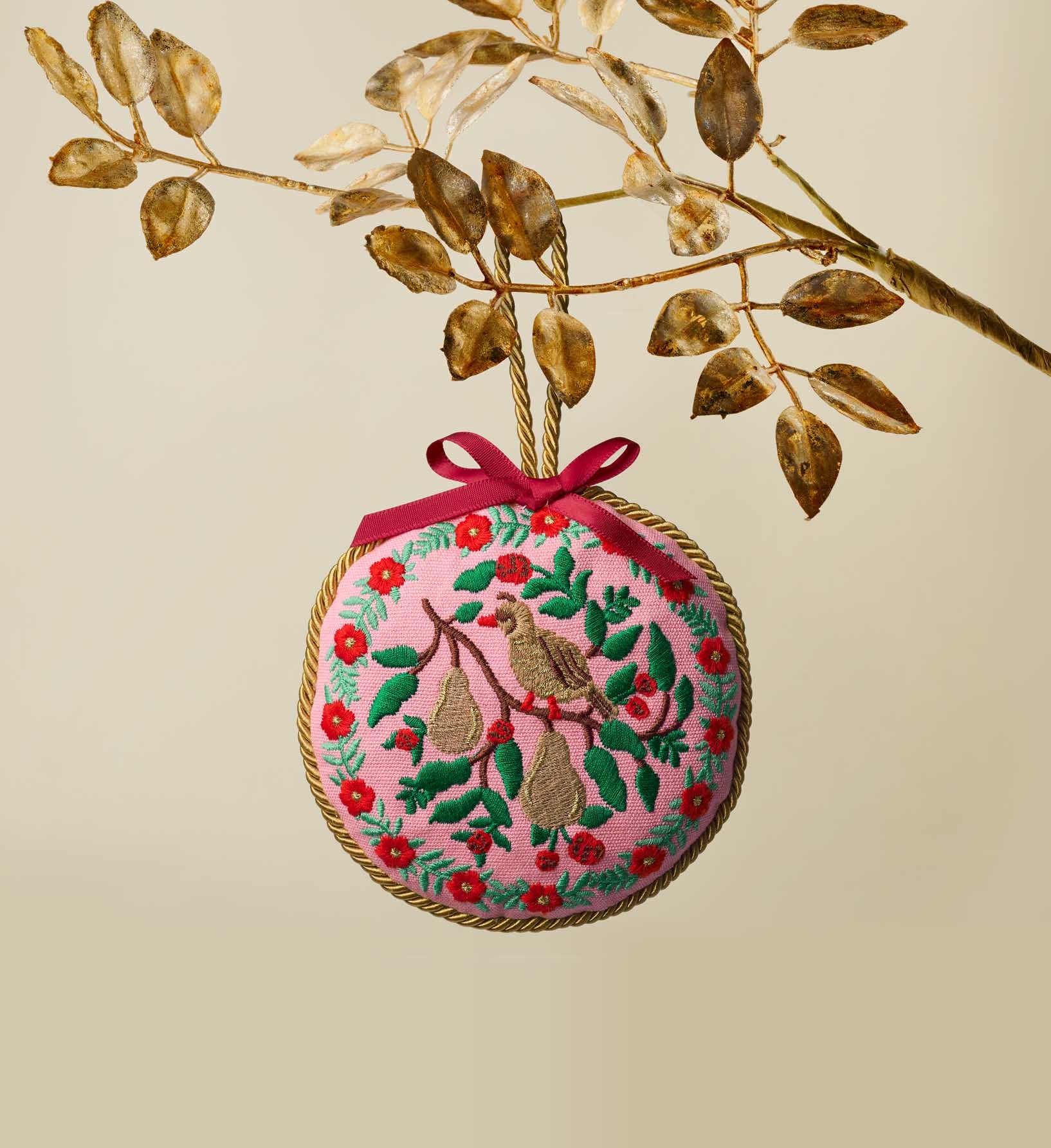 Embroidered Ornament Set - Christmastide