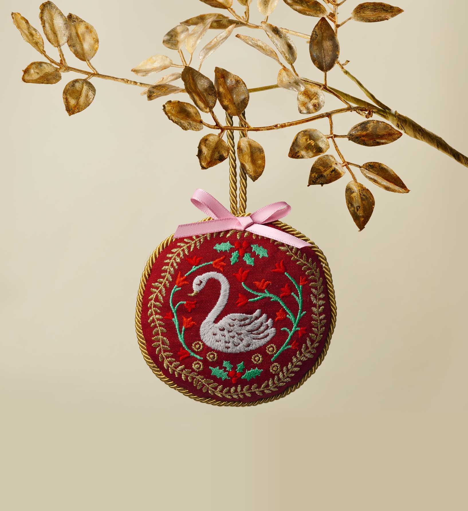 Embroidered Ornament Set - Christmastide