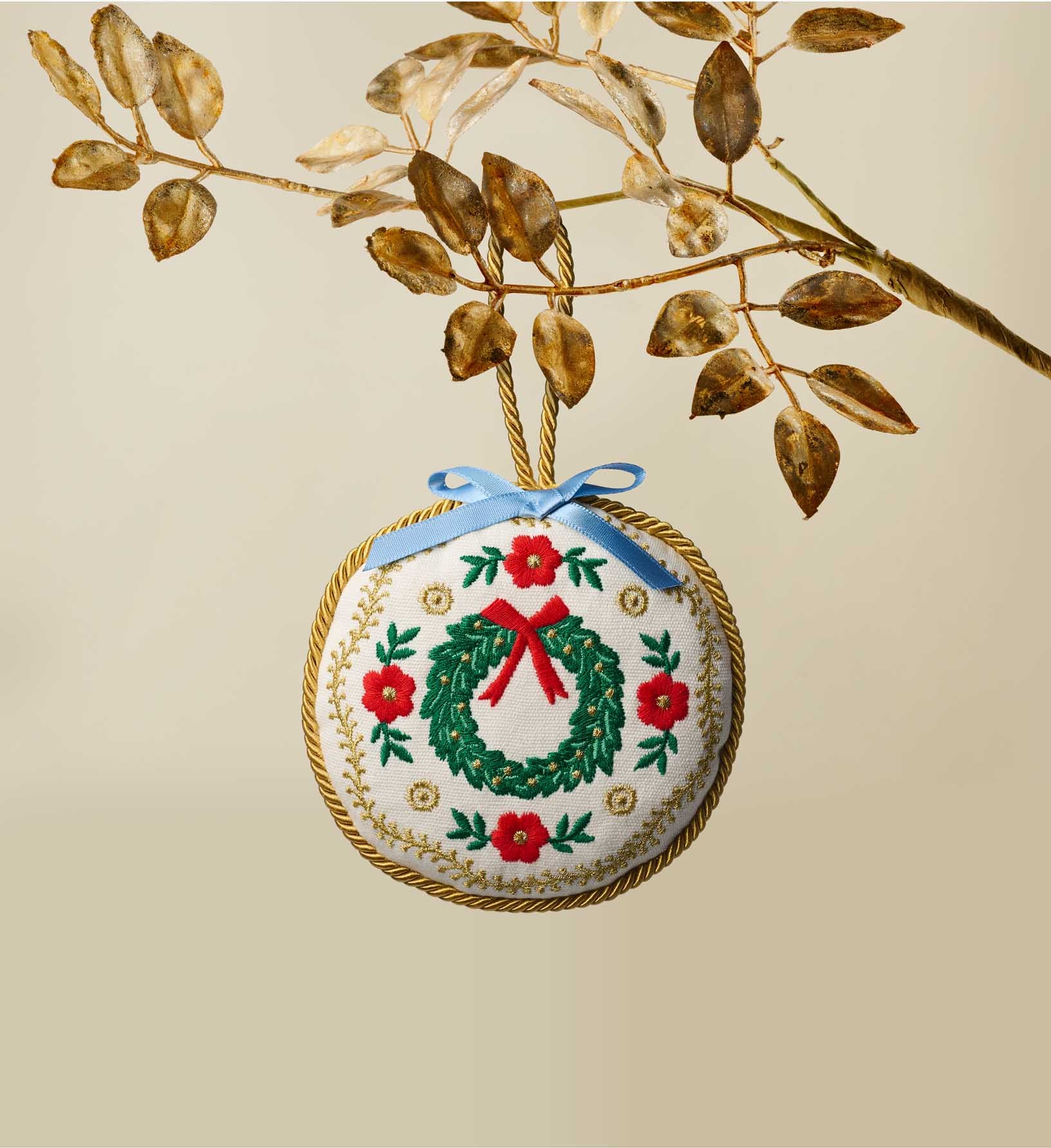 Embroidered Ornament Set - Christmastide