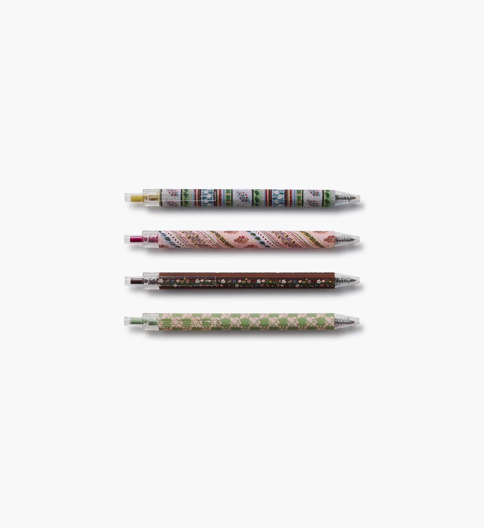 Gel Pen Set of 4 - Paisley