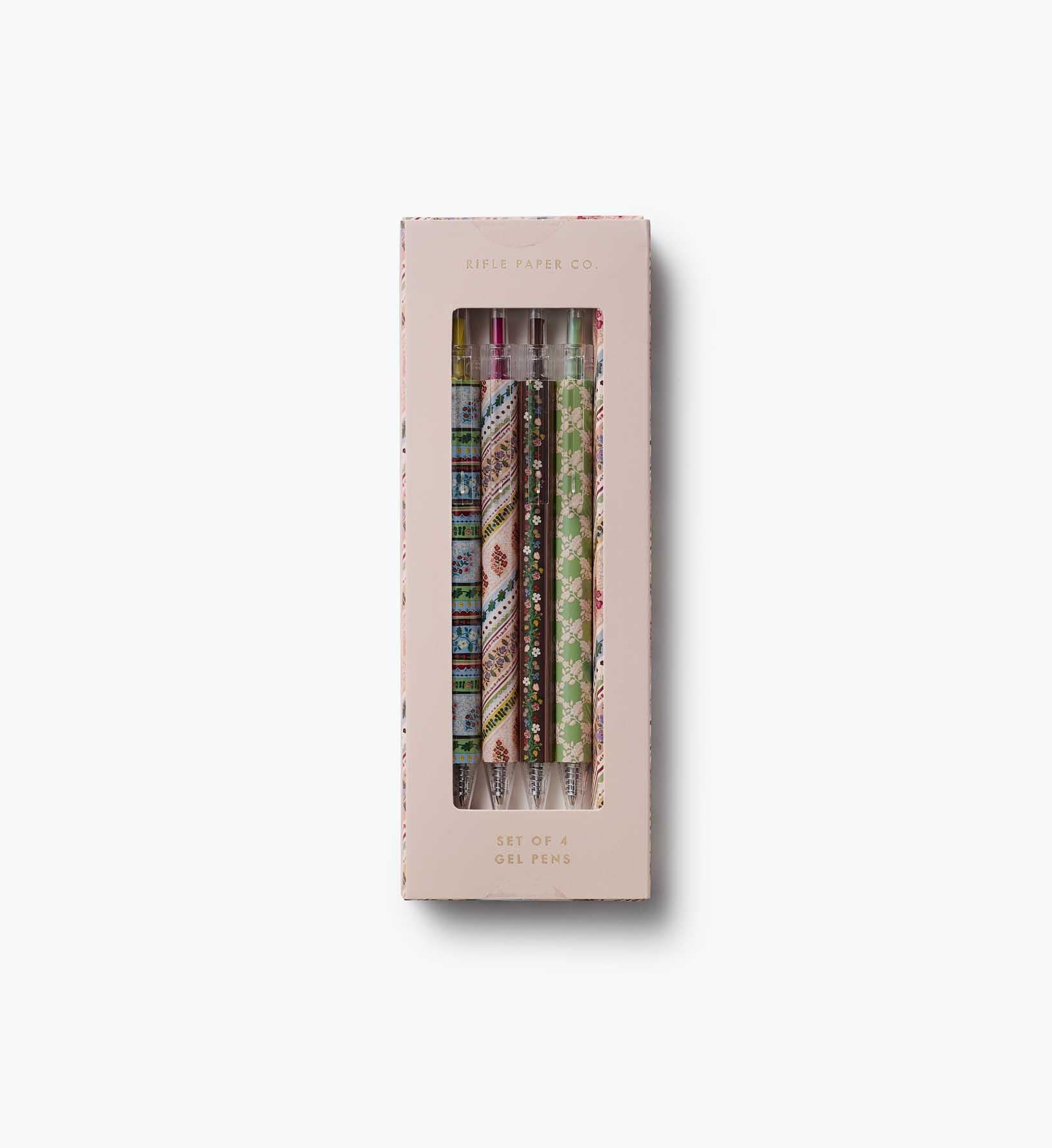Gel Pen Set of 4 - Paisley