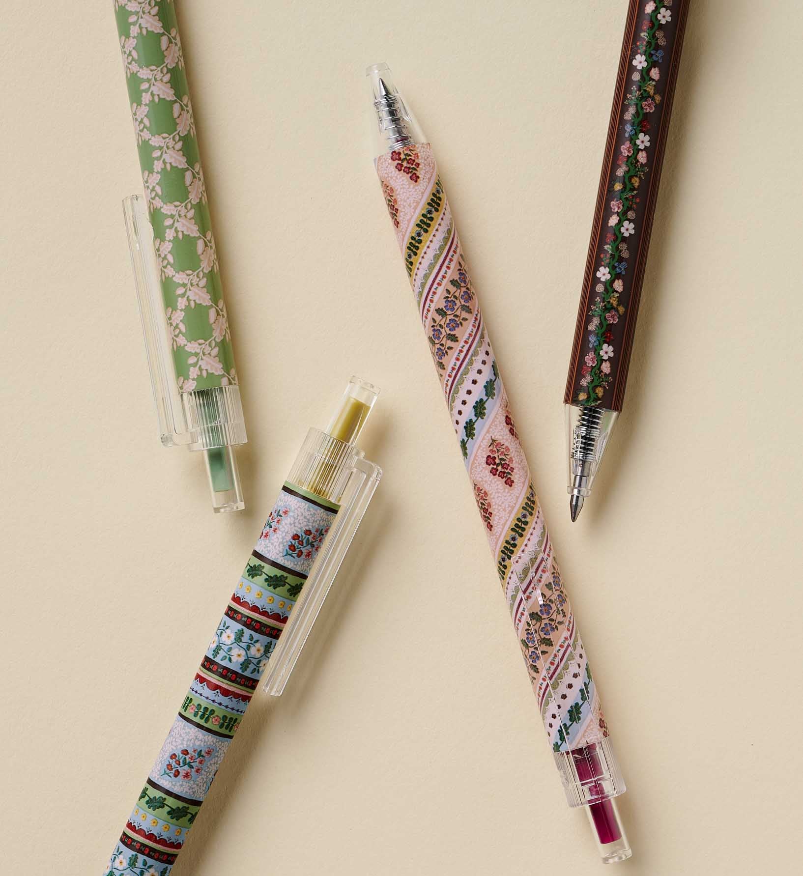 Gel Pen Set of 4 - Paisley