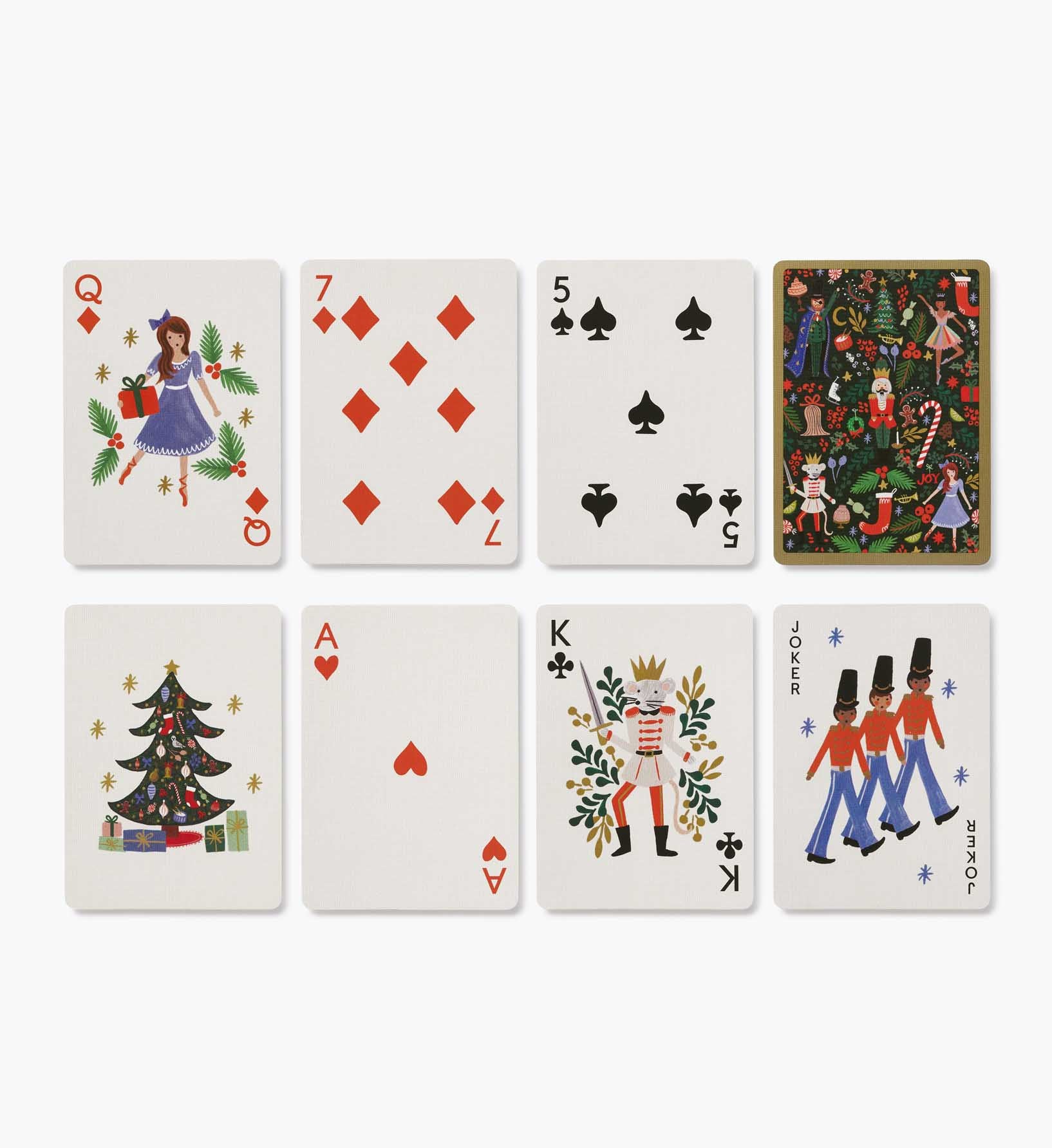 Playing Card Set - Holly Jolly Nutcracker