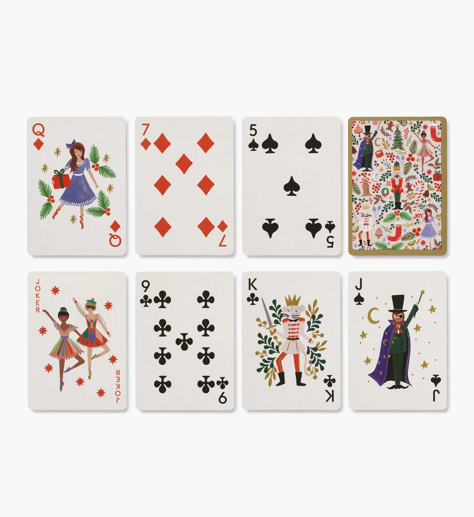 Playing Card Set - Holly Jolly Nutcracker
