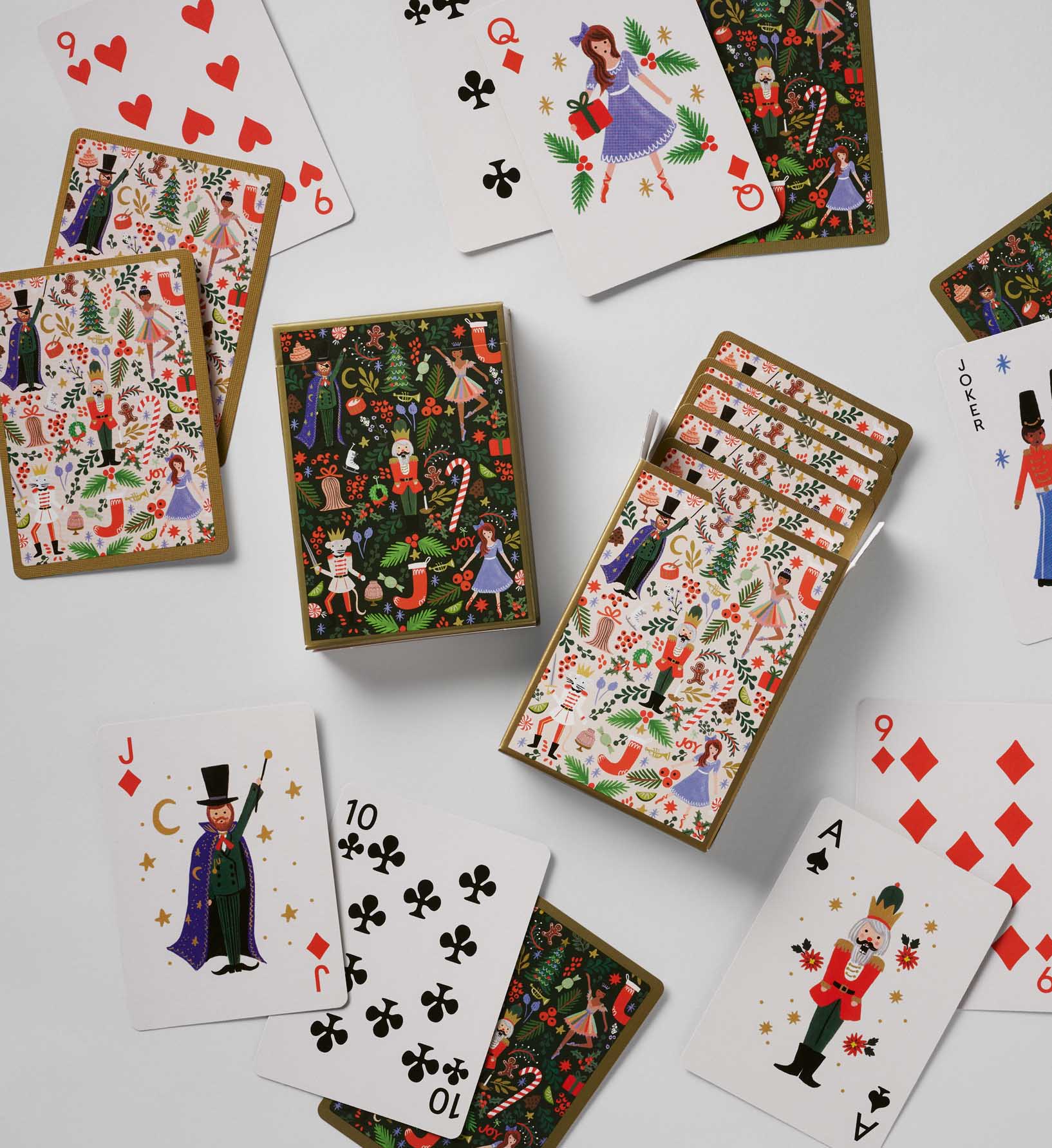 Playing Card Set - Holly Jolly Nutcracker