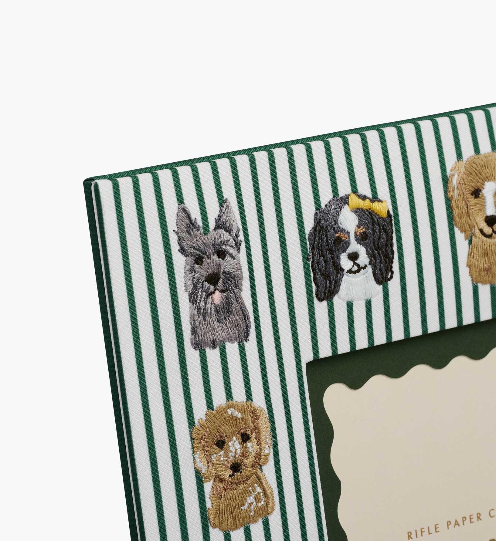 Embroidered Picture Frame - Dog Days