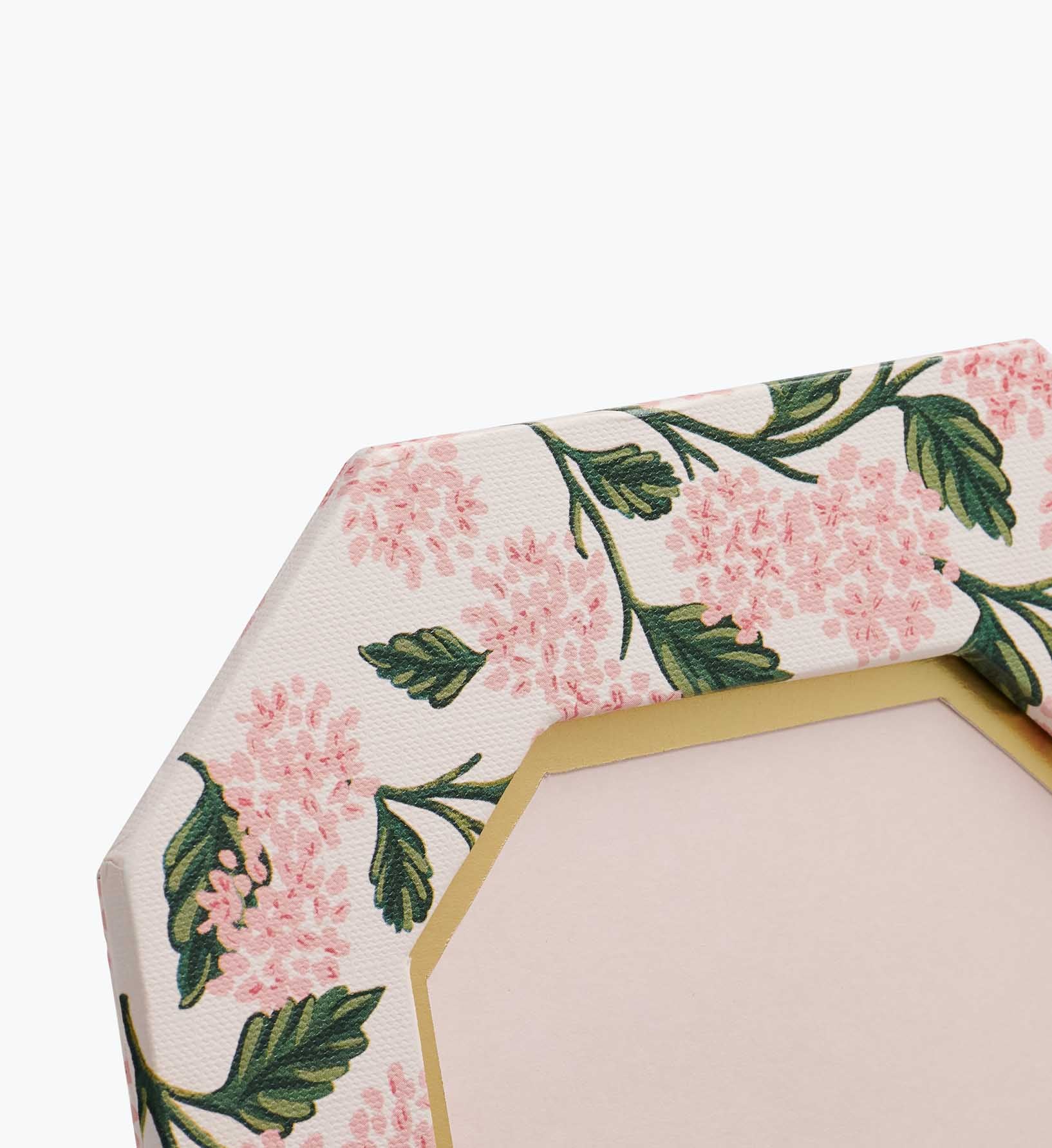 Paper Wrapped Picture Frame - Pink Hydrangea