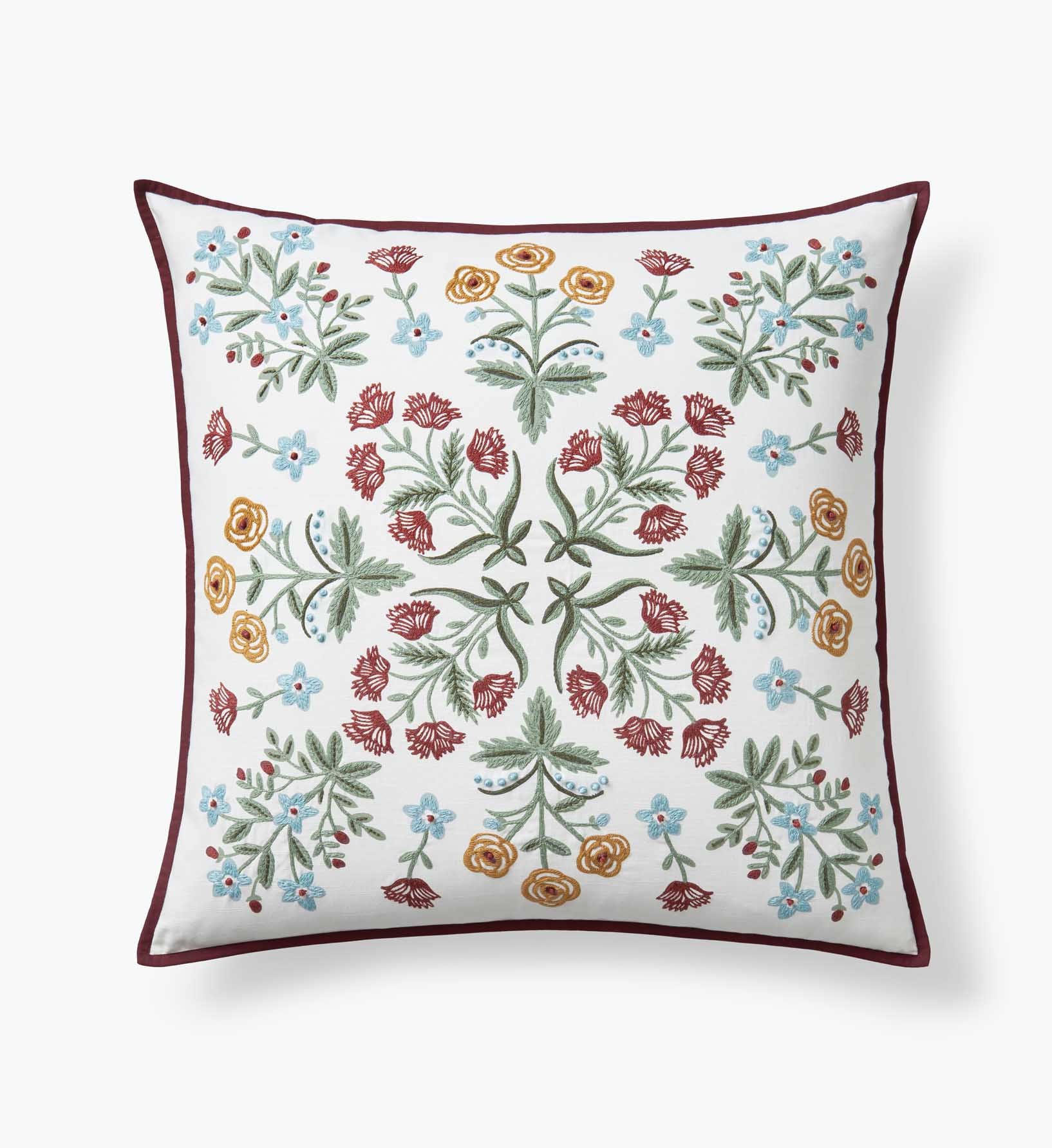 Embroidered Pillow Cover - Lottie