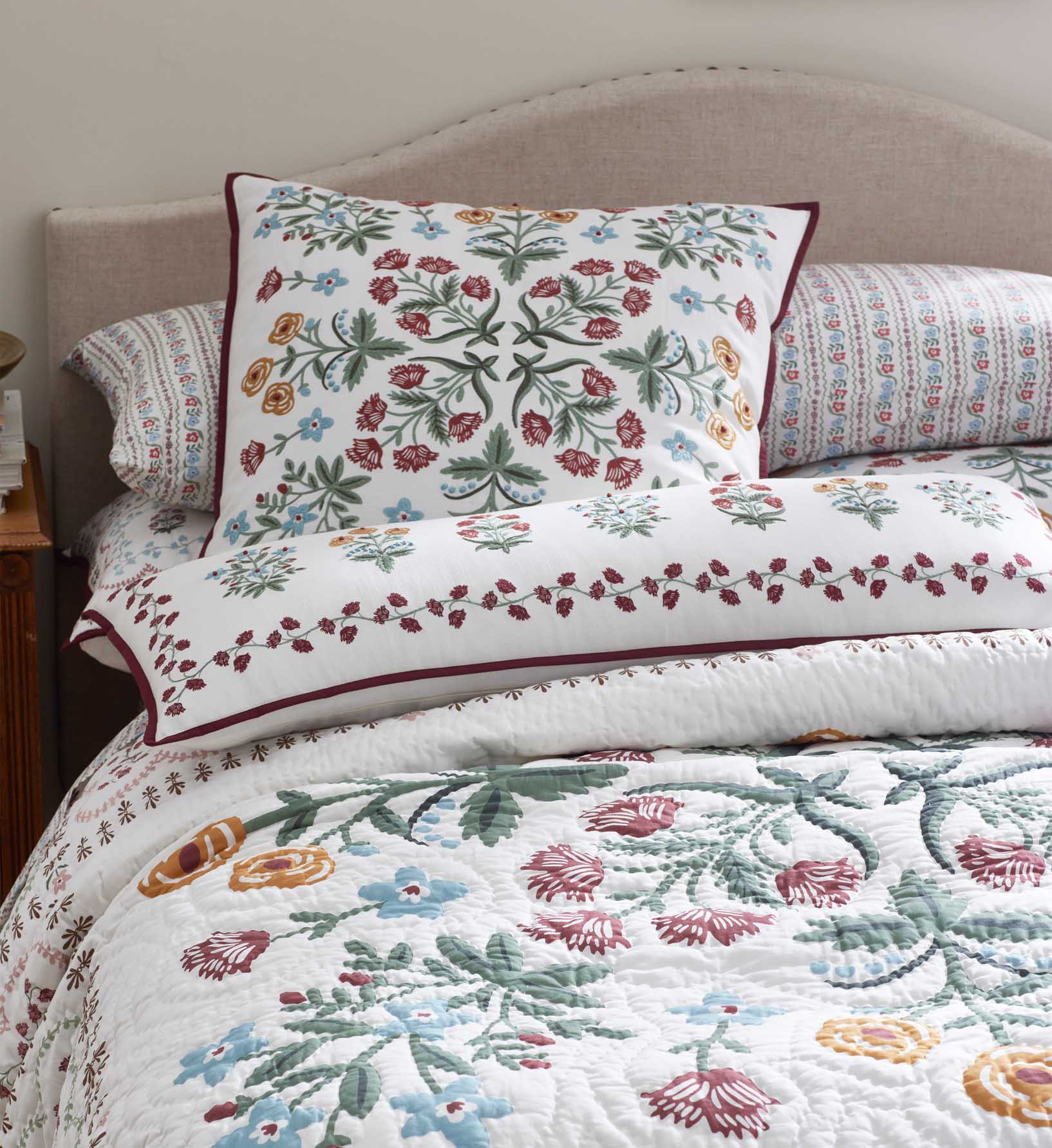 Embroidered Pillow Cover - Lottie