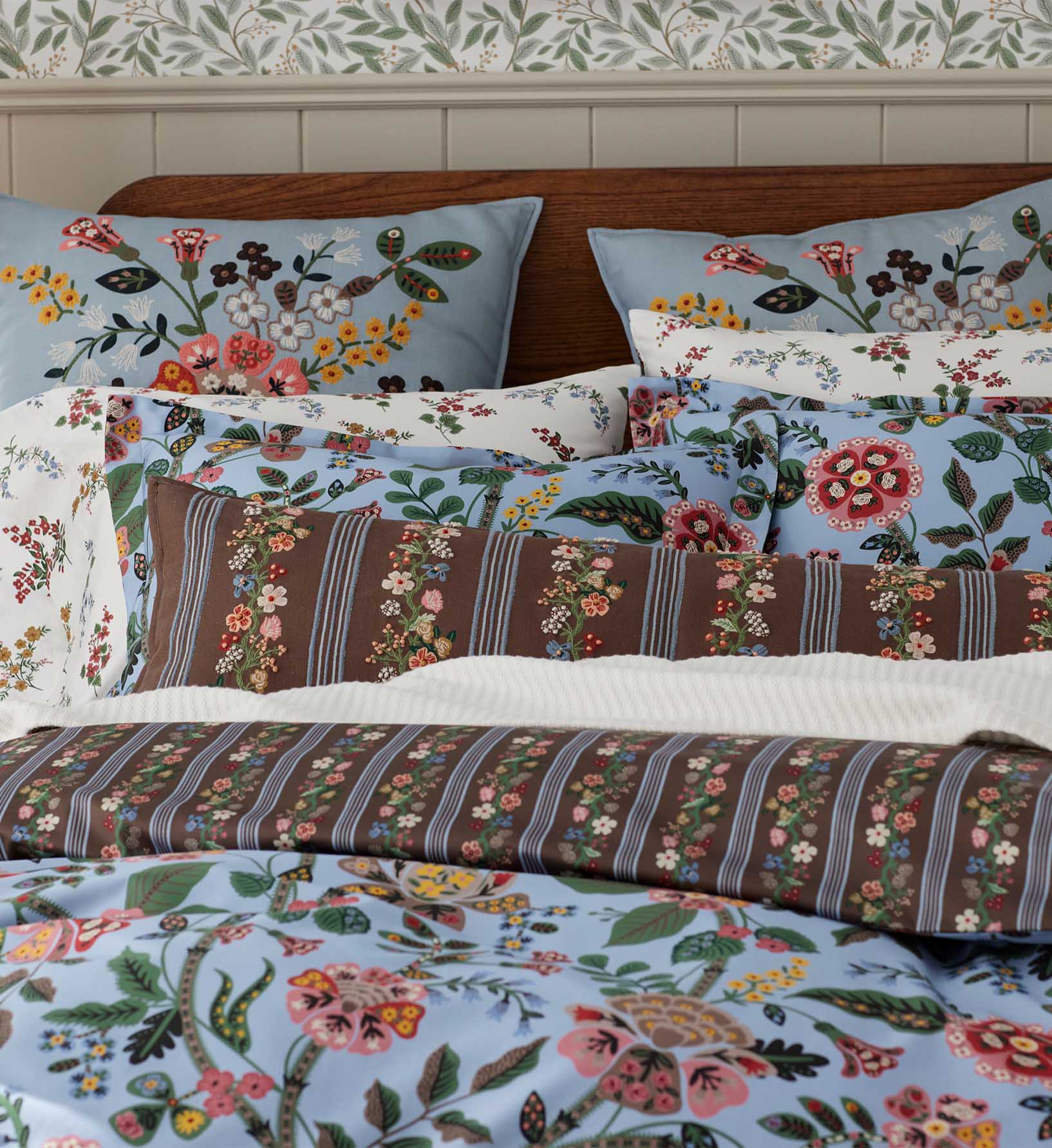 Embroidered Pillow Cover - Gracie