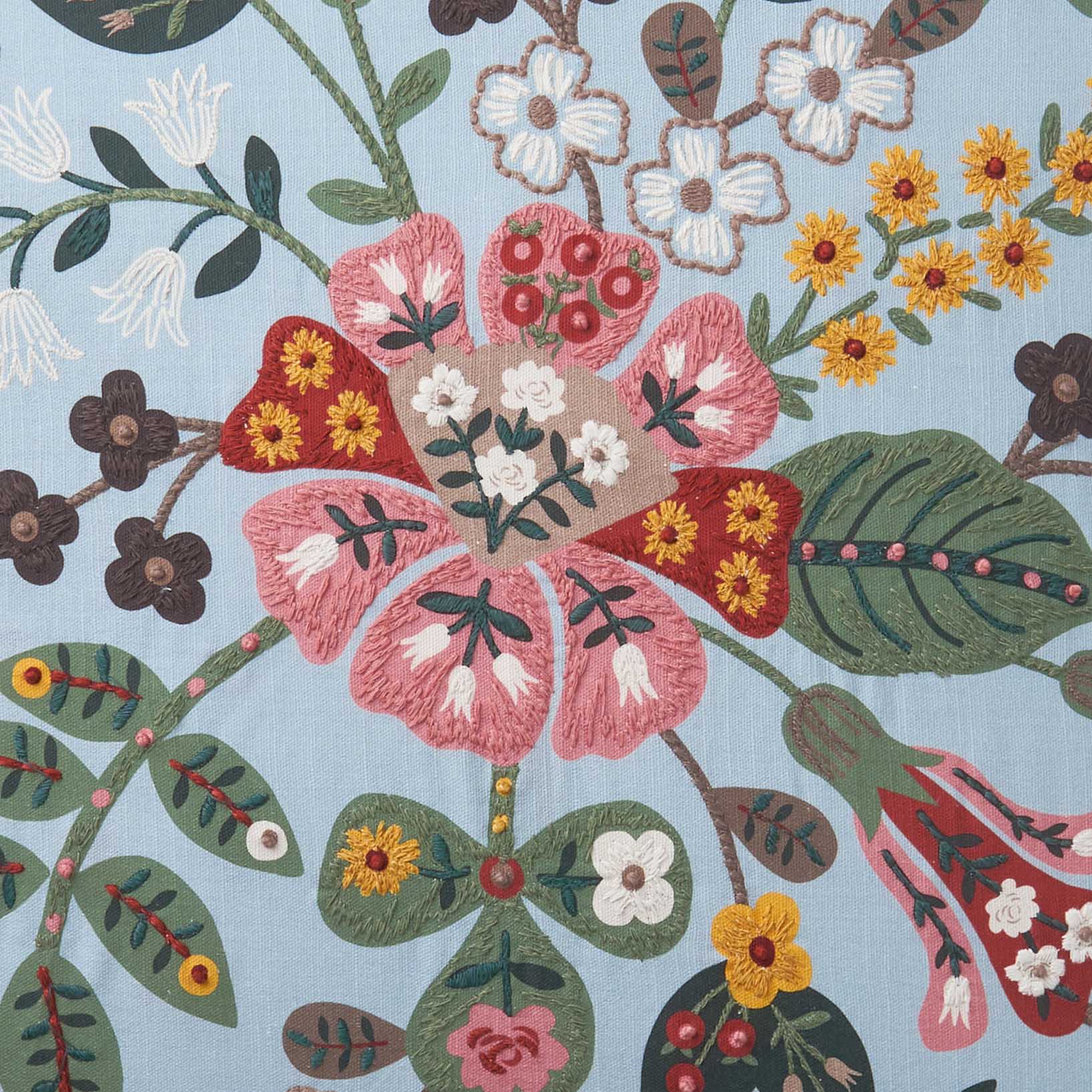 Embroidered Pillow Cover - Gracie