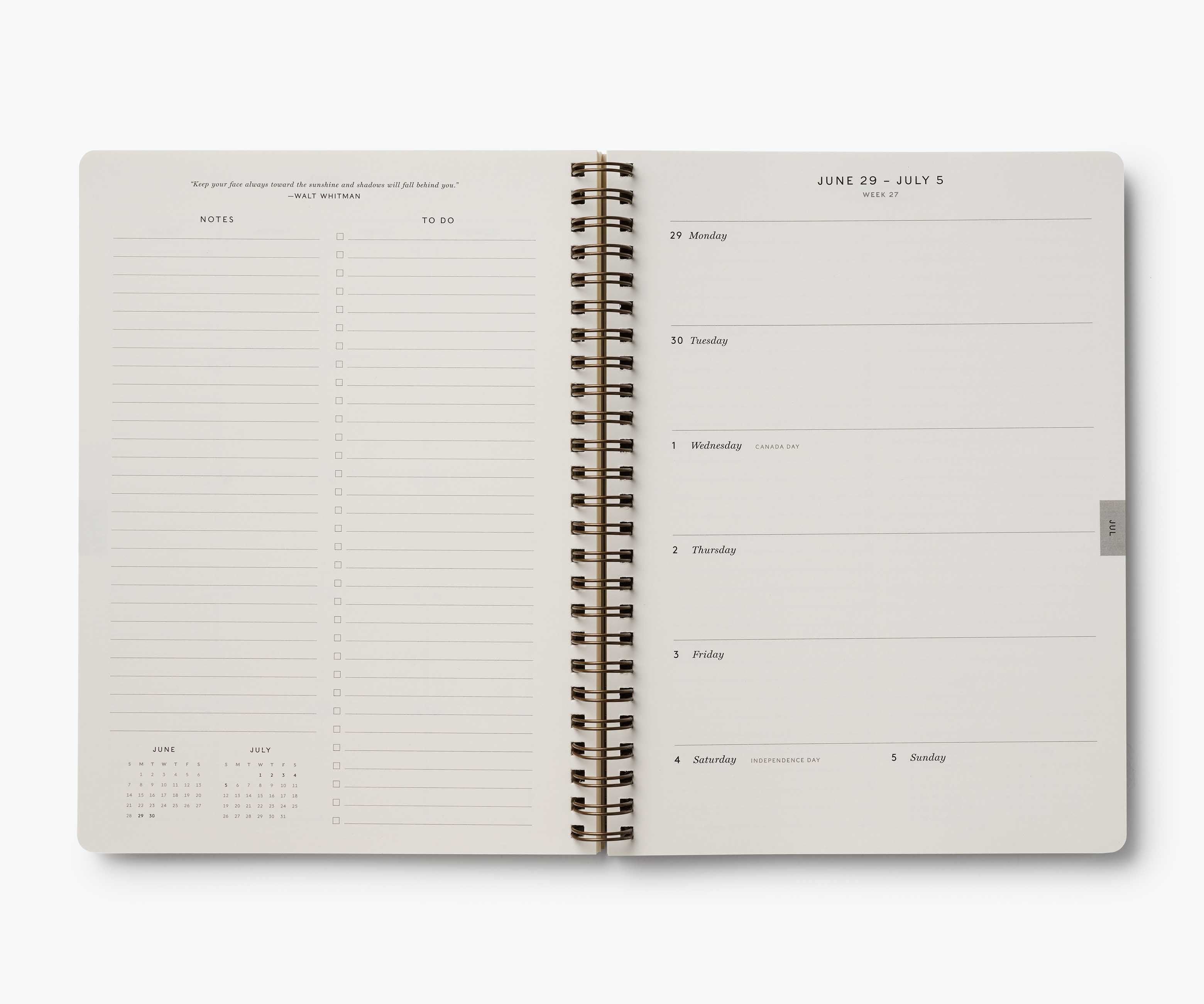 2026 12-Month Softcover Spiral Planner - Dahlia