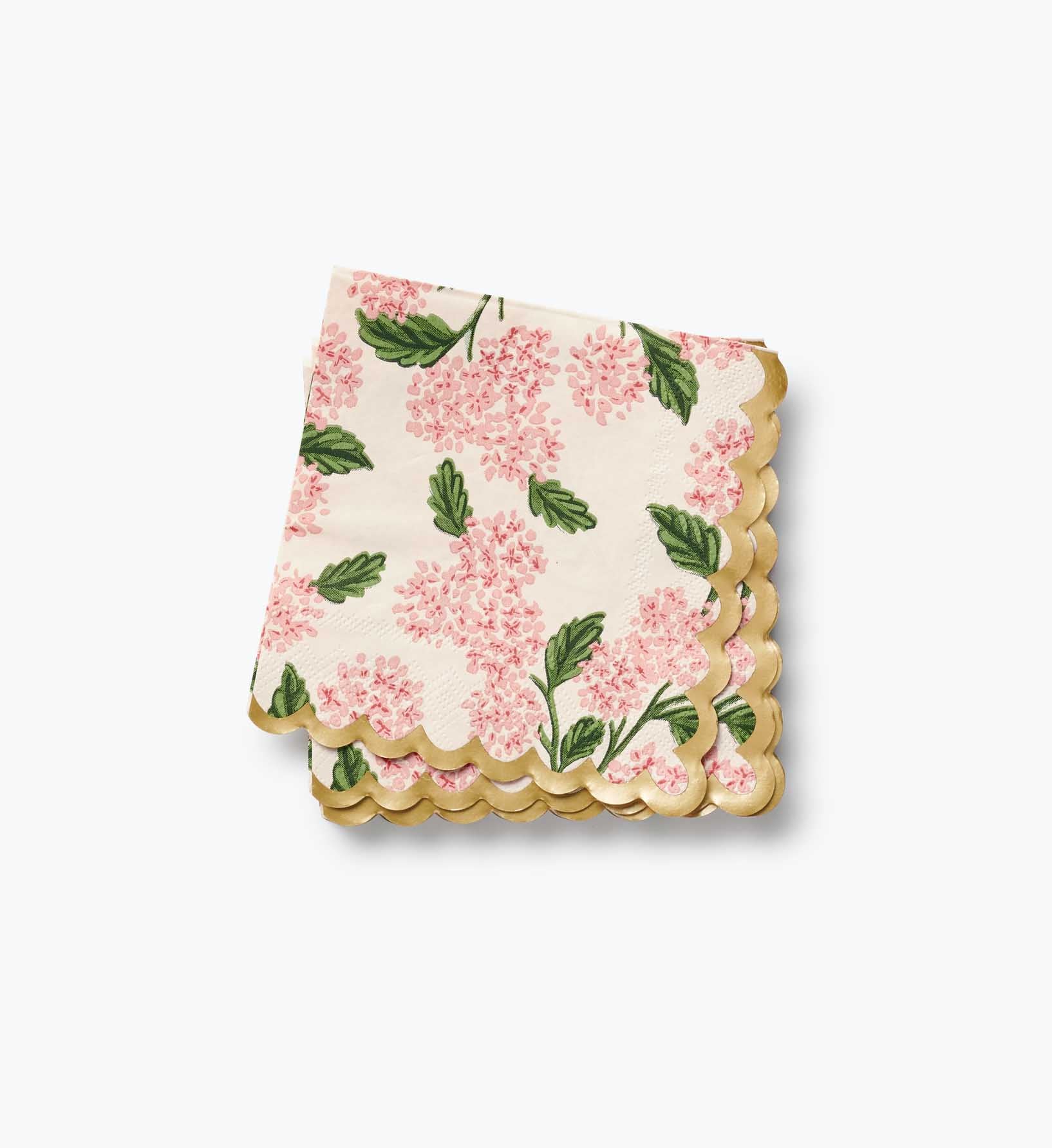 Cocktail Napkins - Pink Hydrangea