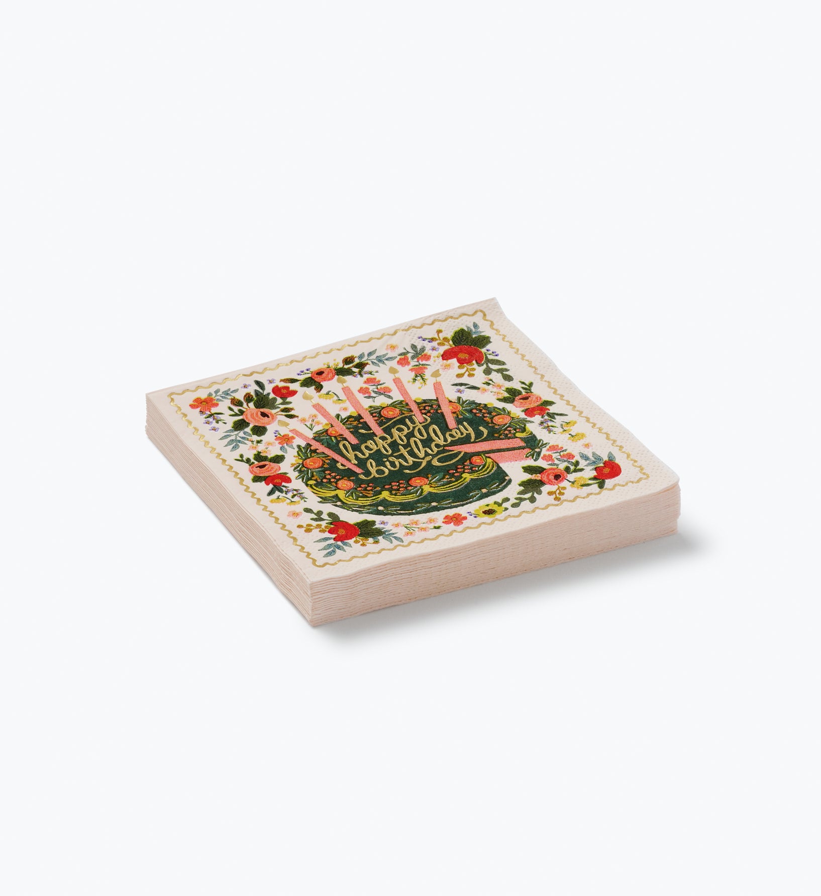 Cocktail Napkins - Floral Cake