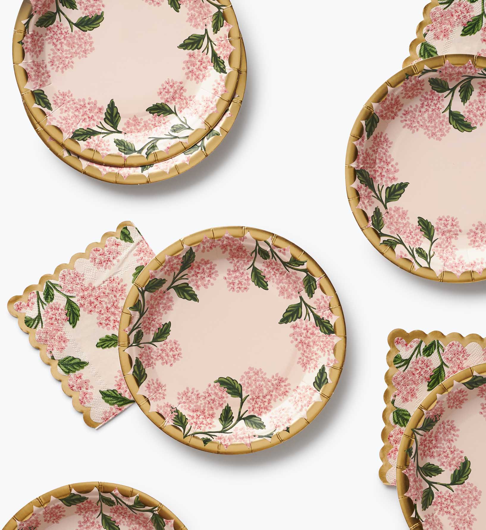 Small Plates - Pink Hydrangea